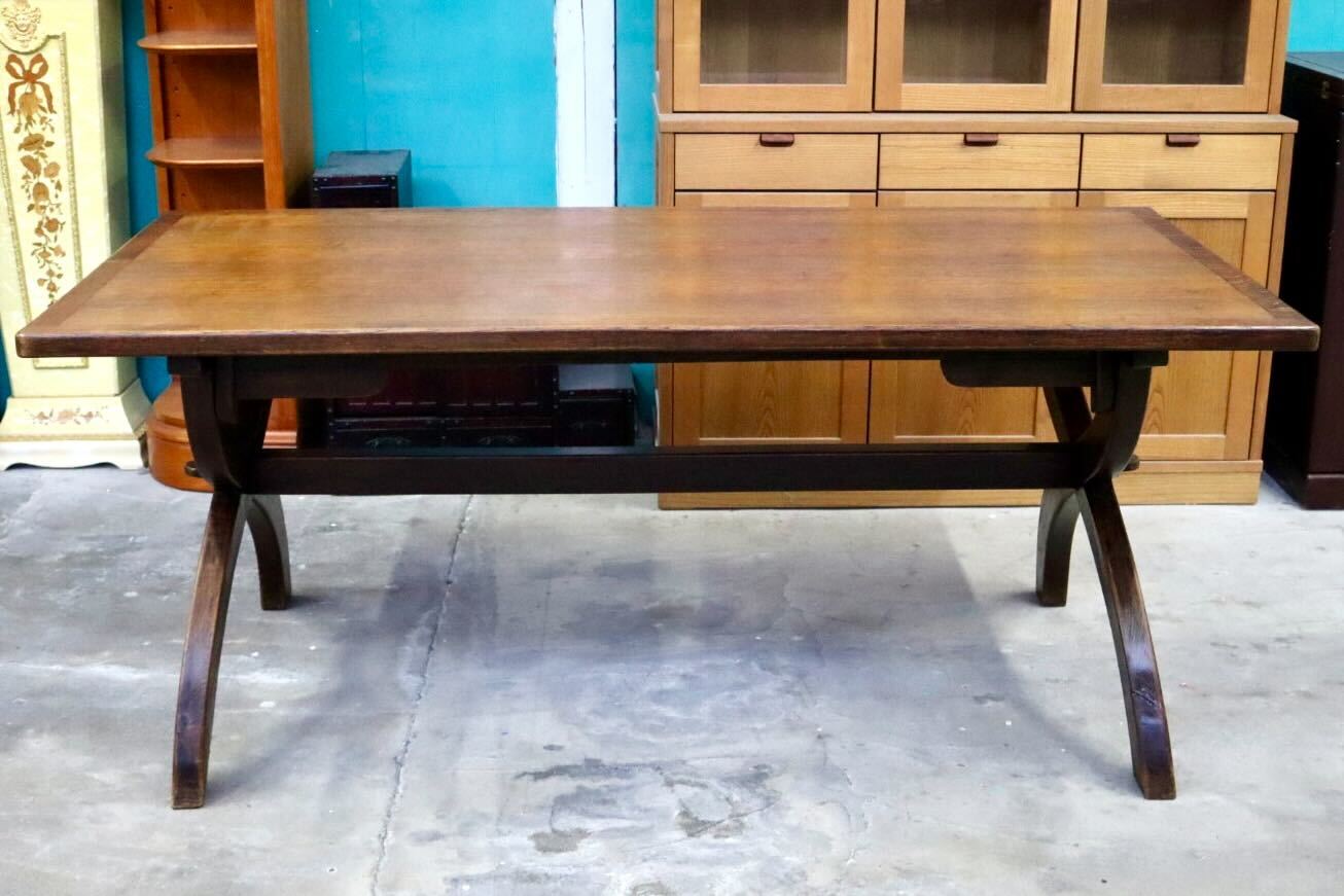 GMIS393○ダイニングテーブル 食卓机 センターテーブル 木製 無垢材 リビング クラシック カントリー 検)カリモク karimoku