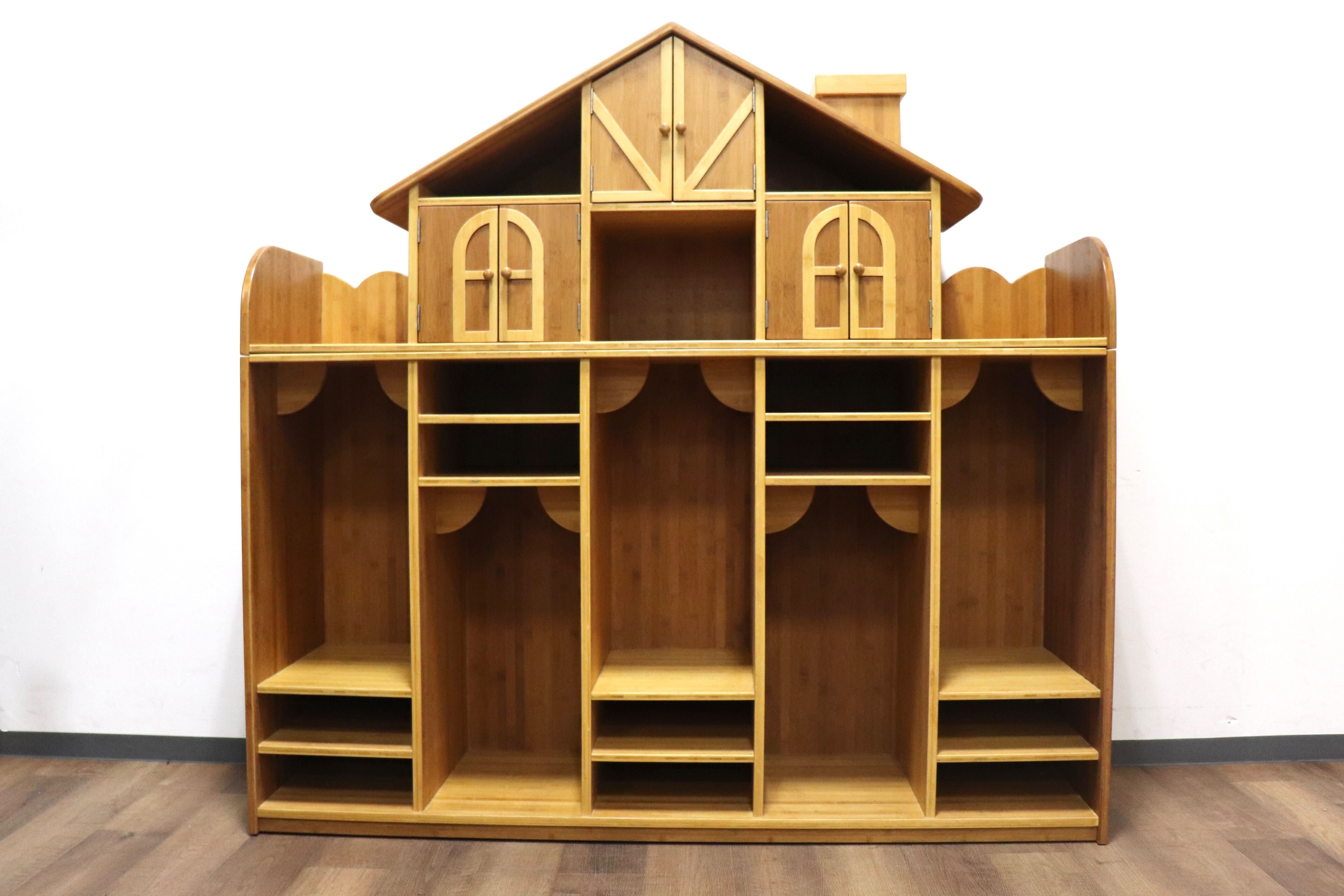 GMHH174○TAKE FURNITURE / 竹ファニチャー Locker House ロッカーハウス 森のおうち 収納棚 飾り棚 無垢材 定価約27万 展示品