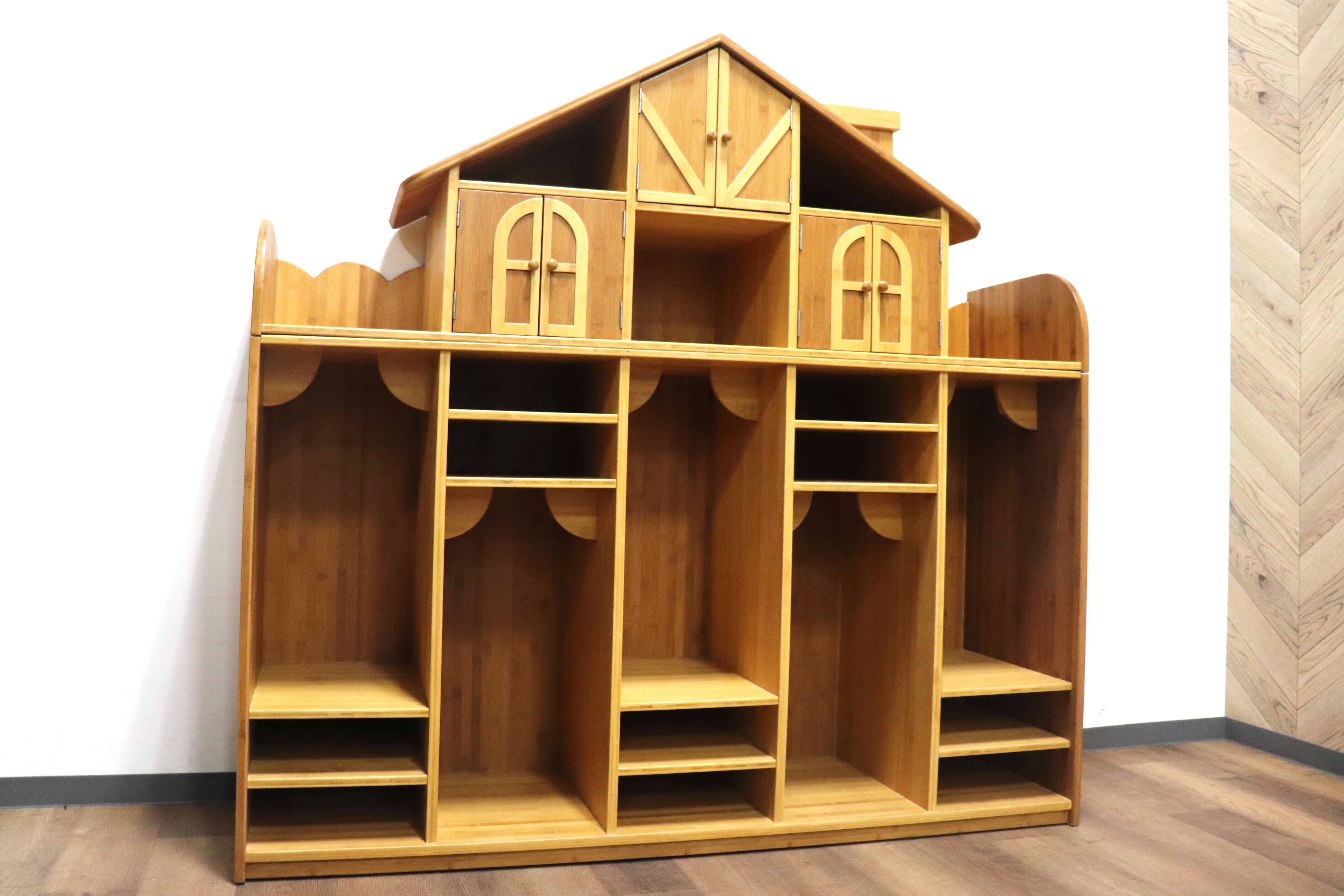 GMHH174○TAKE FURNITURE / 竹ファニチャー Locker House ロッカーハウス 森のおうち 収納棚 飾り棚 無垢材 定価約27万 展示品