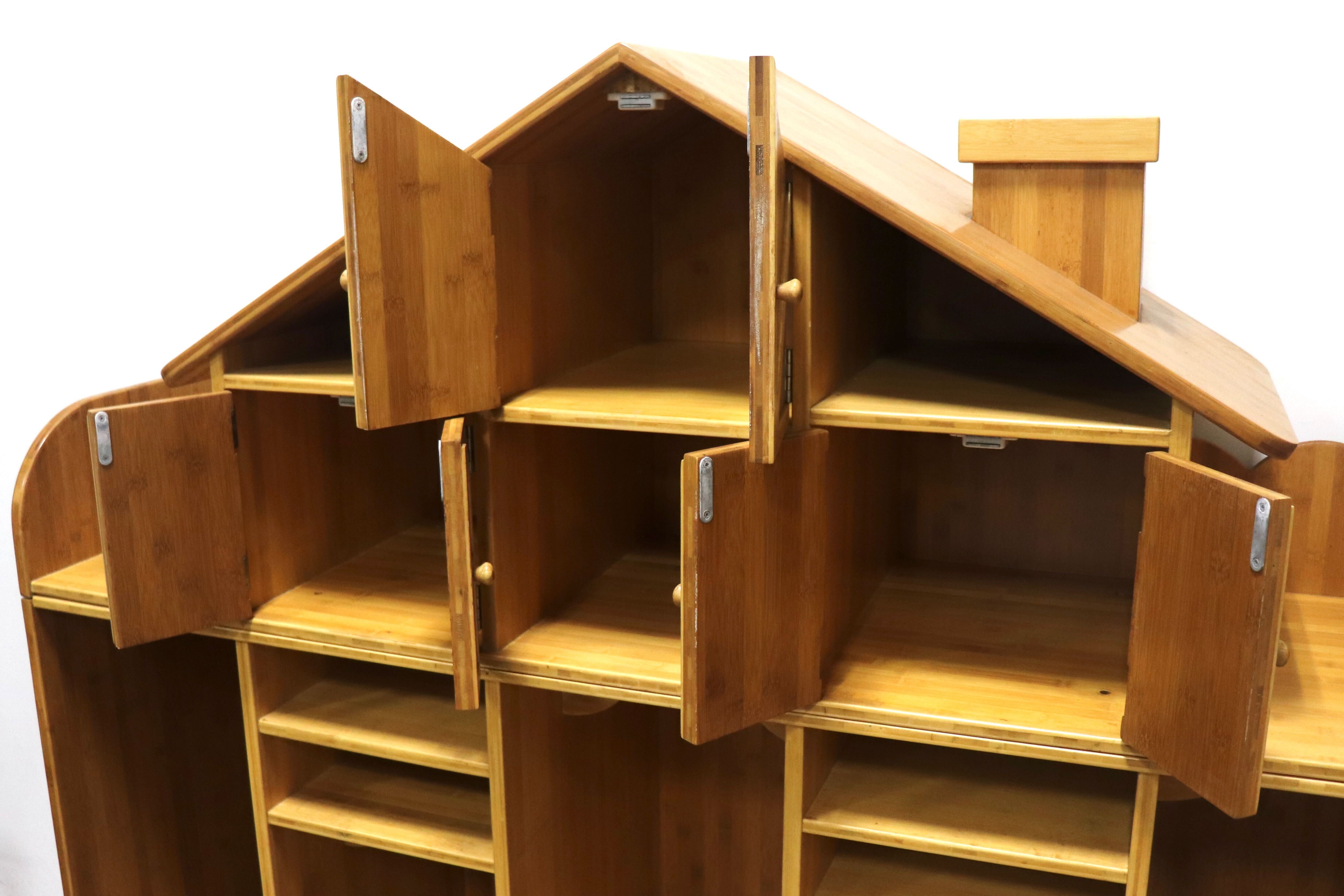 GMHH174○TAKE FURNITURE / 竹ファニチャー Locker House ロッカーハウス 森のおうち 収納棚 飾り棚 無垢材 定価約27万 展示品