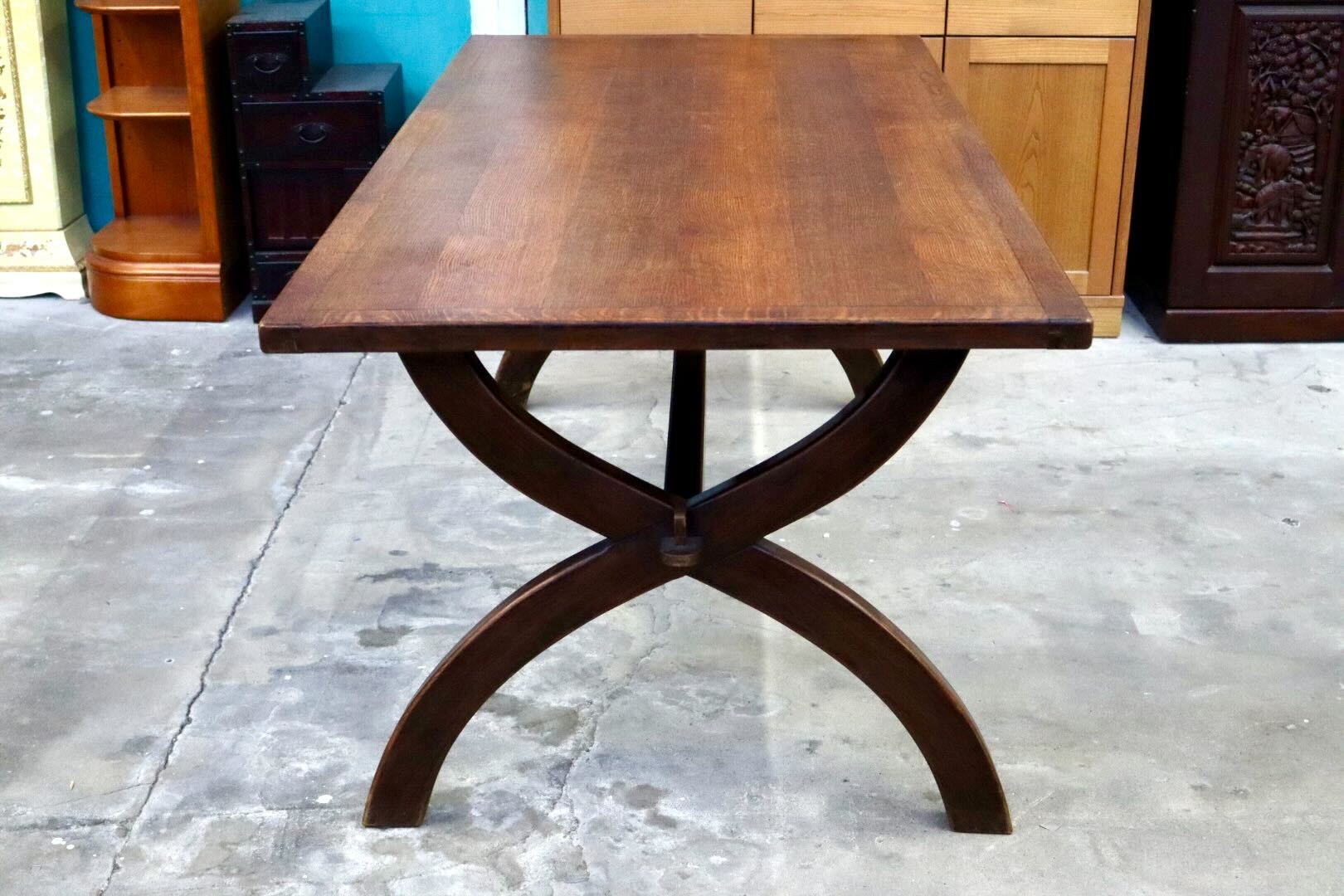 GMIS393○ダイニングテーブル 食卓机 センターテーブル 木製 無垢材 リビング クラシック カントリー 検)カリモク karimoku