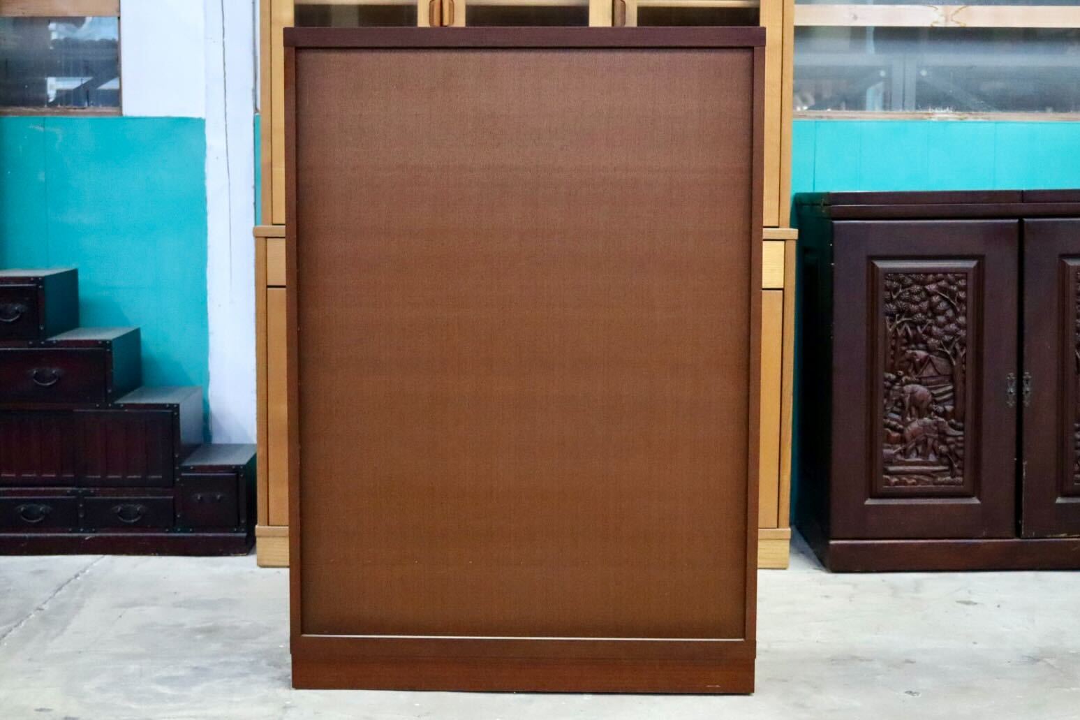 GMIK697A○maruni / マルニ 地中海 キャビネット ミドルボード リビングボード サイドボード ガラスキャビネット クラシック モダン