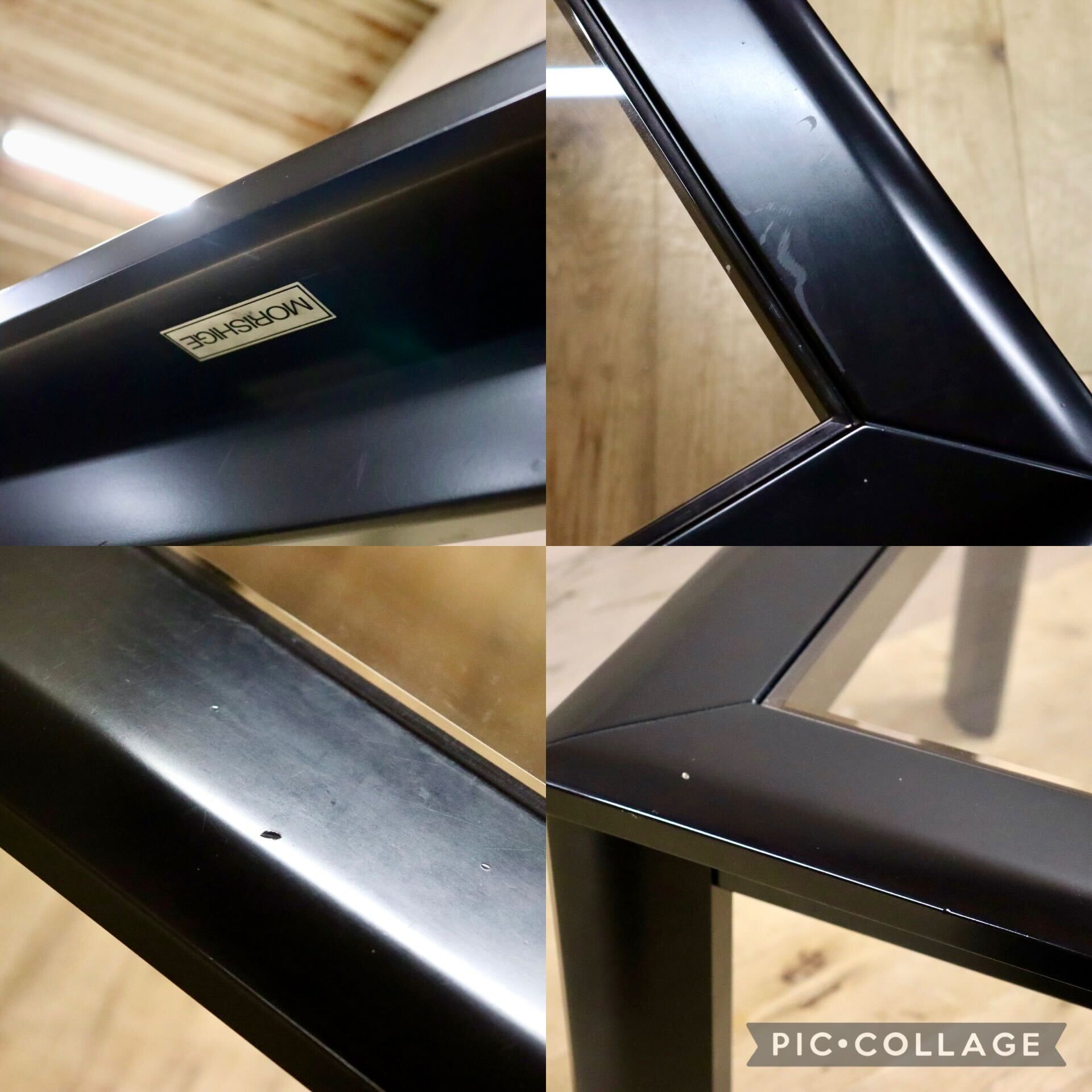 GMHK412A○モリシゲ / MORISHIGE センターテーブル リビングテーブル コーヒーテーブル ガラステーブル スクエア 応接 モダン