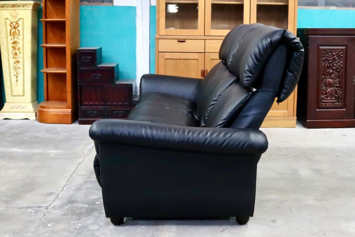 GMIS373B○MARUICHI / マルイチセーリング マンスリー 3人掛けソファ リクライニングソファ トリプルソファ 合皮 国産家具 定価24万