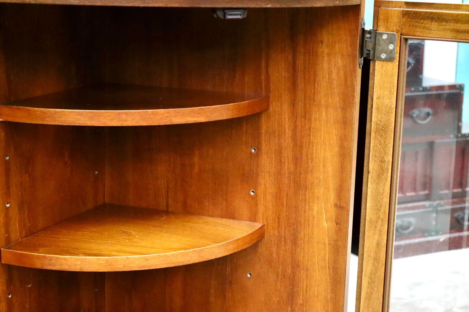 GMIH364B○karimoku / カリモク コーナーラック 飾り棚 サイドキャビネット 花台 収納家具 楢材 カントリー モダン 国産家具