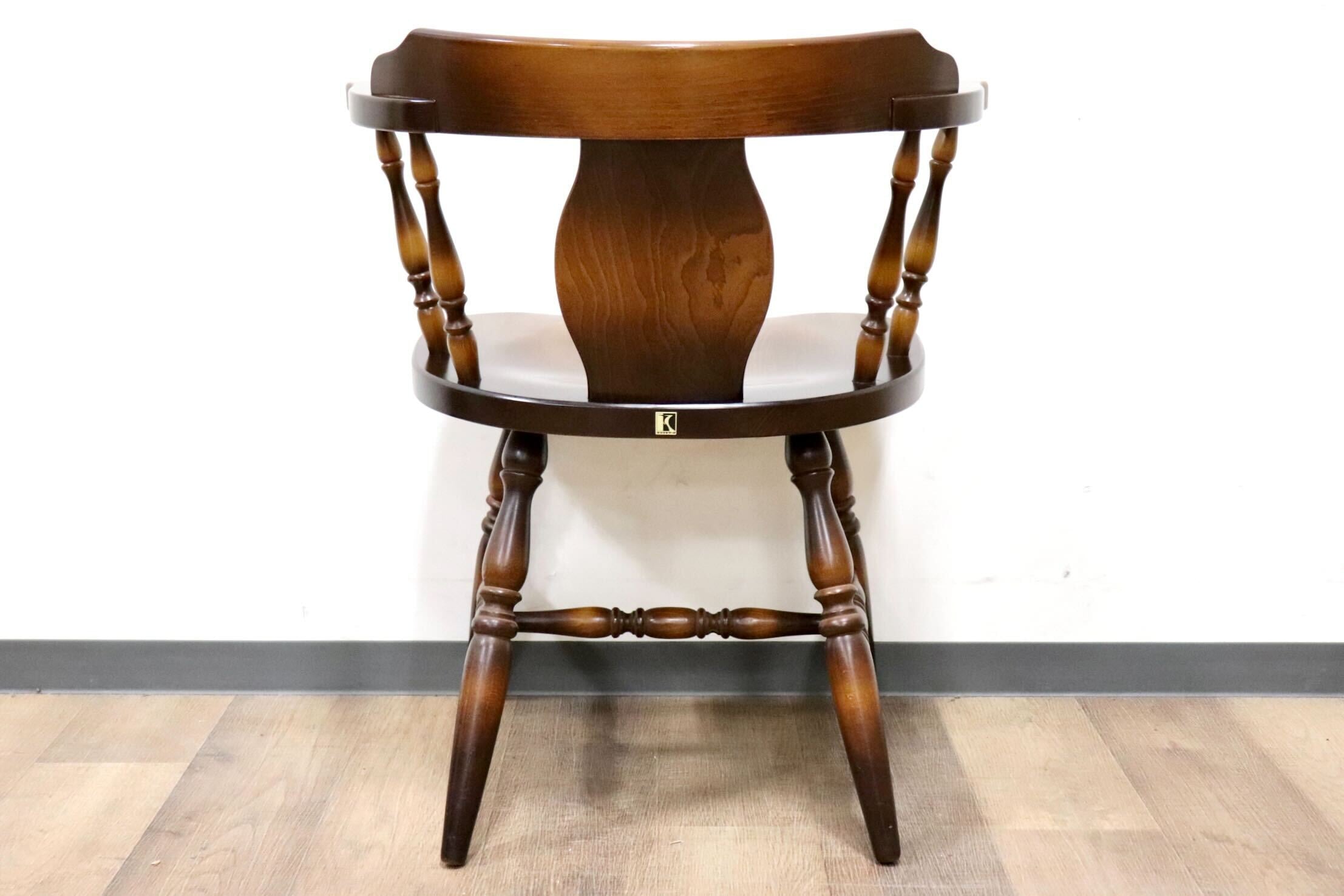 GMHK10A○飛騨産業 / HIDA キツツキ 穂高 アームチェア ダイニングチェア ウィンザーチェア 椅子 ブナ材 レトロ 飛騨家具