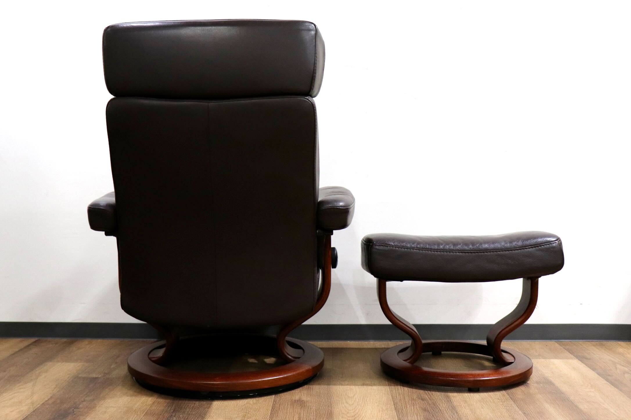 GMHK864○EKORNES / エコーネス オリオン リクライニングチェア ストレスレスチェア オットマン 北欧 ノルウェー 本革 ブラウン