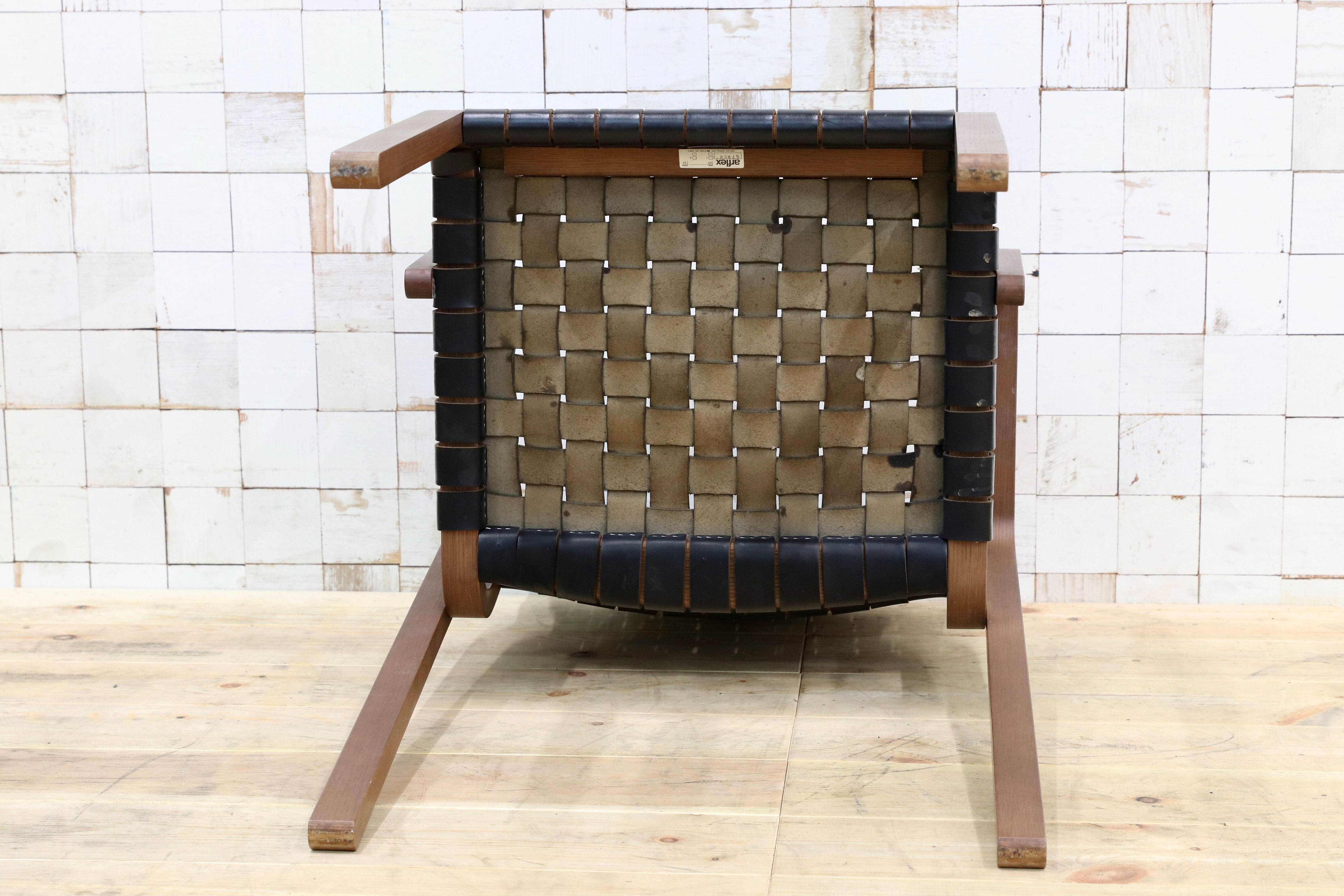 GMIO6A○arflex / アルフレックス NTチェア アームチェア 椅子 革張り 川上元美 イタリア モダン ヴィンテージ 人気モデル