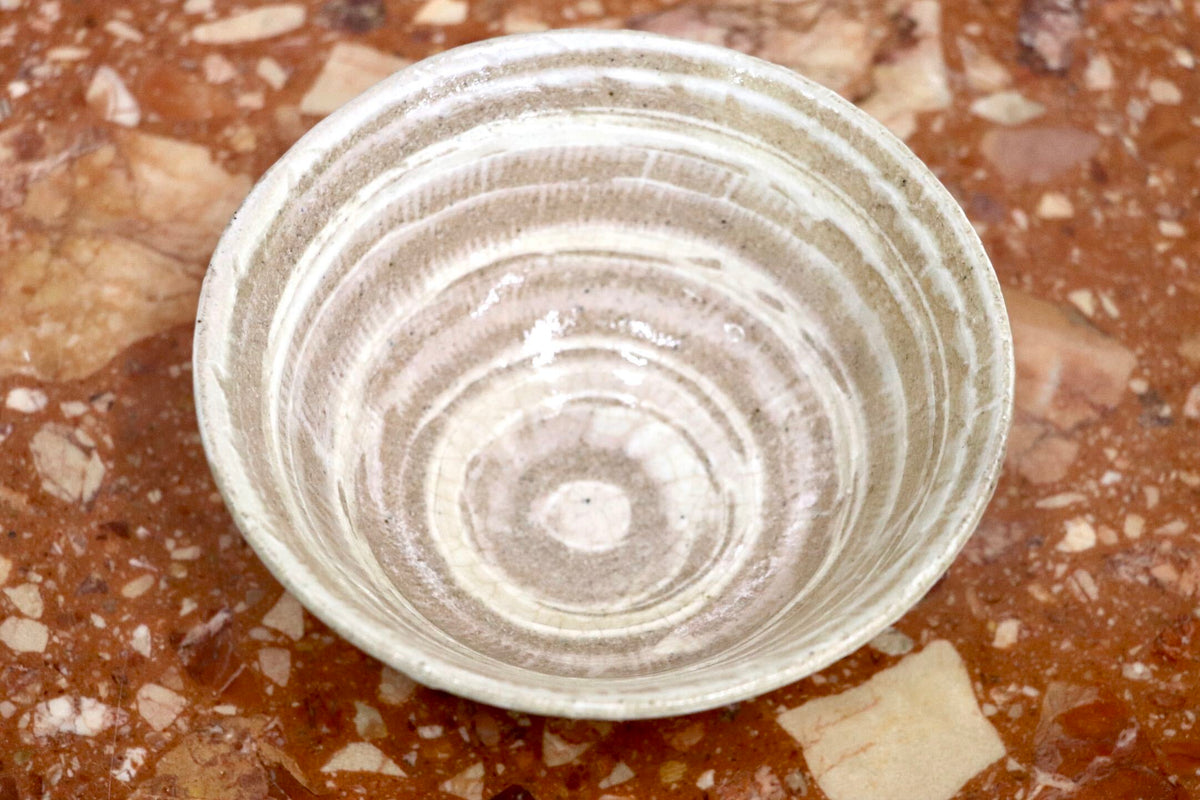 GMJK371BD〇紀州焼 葵窯 二代 寒川栖豊 茶碗 共箱 茶道具 抹茶碗 陶器