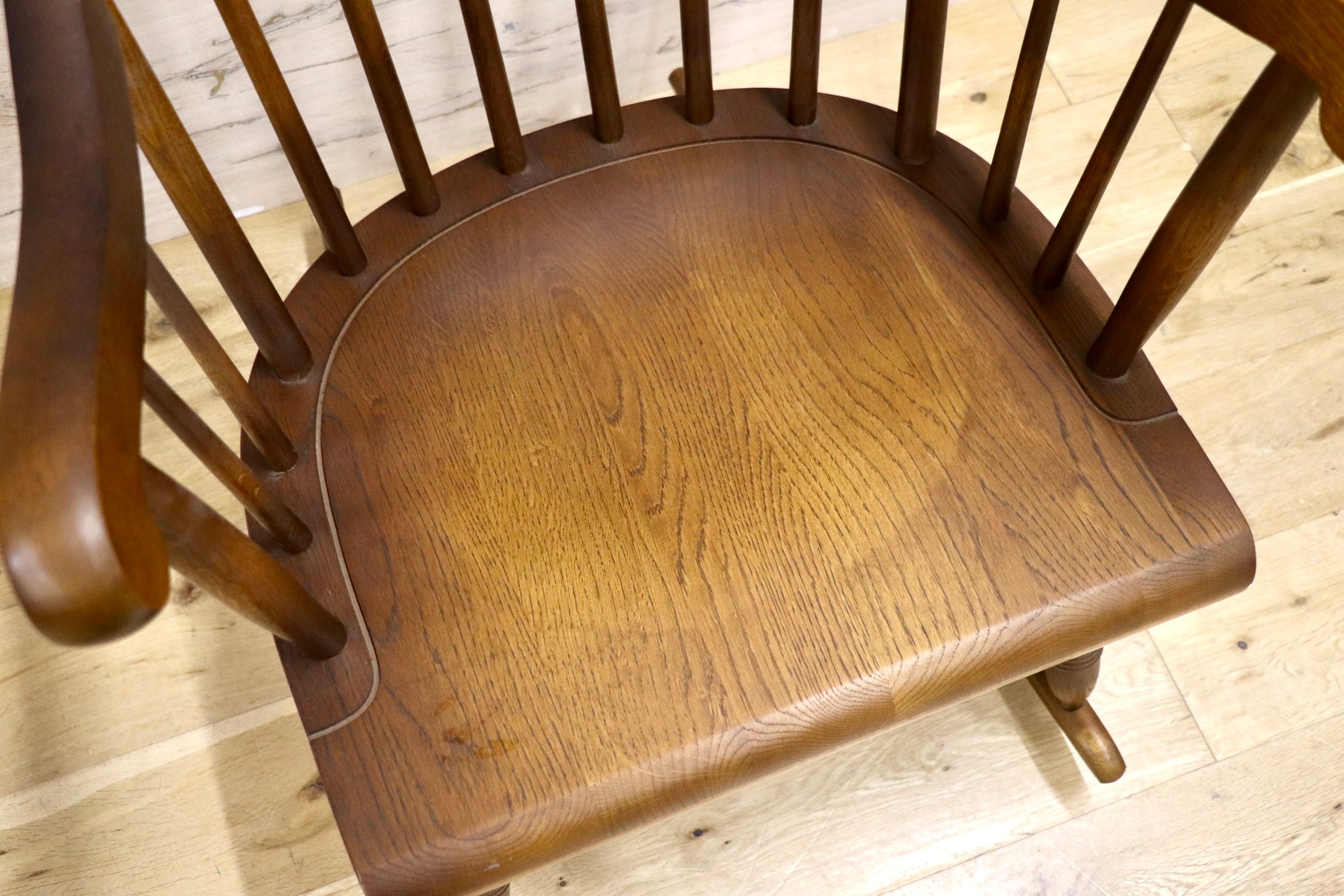 GMJS113B○飛騨産業 / HIDA キツツキ 穂高 ロッキングチェア 揺り椅子 楢材 アンティーク レトロ チェア 古民家 ノスタルジック