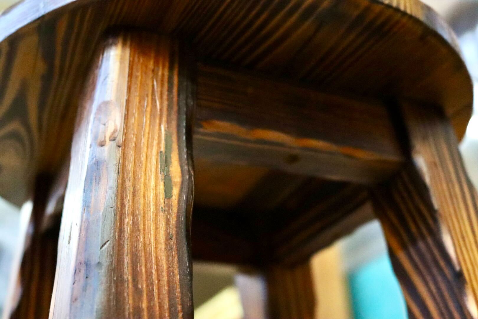 GMIS400A○スツール ハイチェア カウンターチェア 椅子 花台 木製 無垢材 キッチン カントリー ヴィンテージ