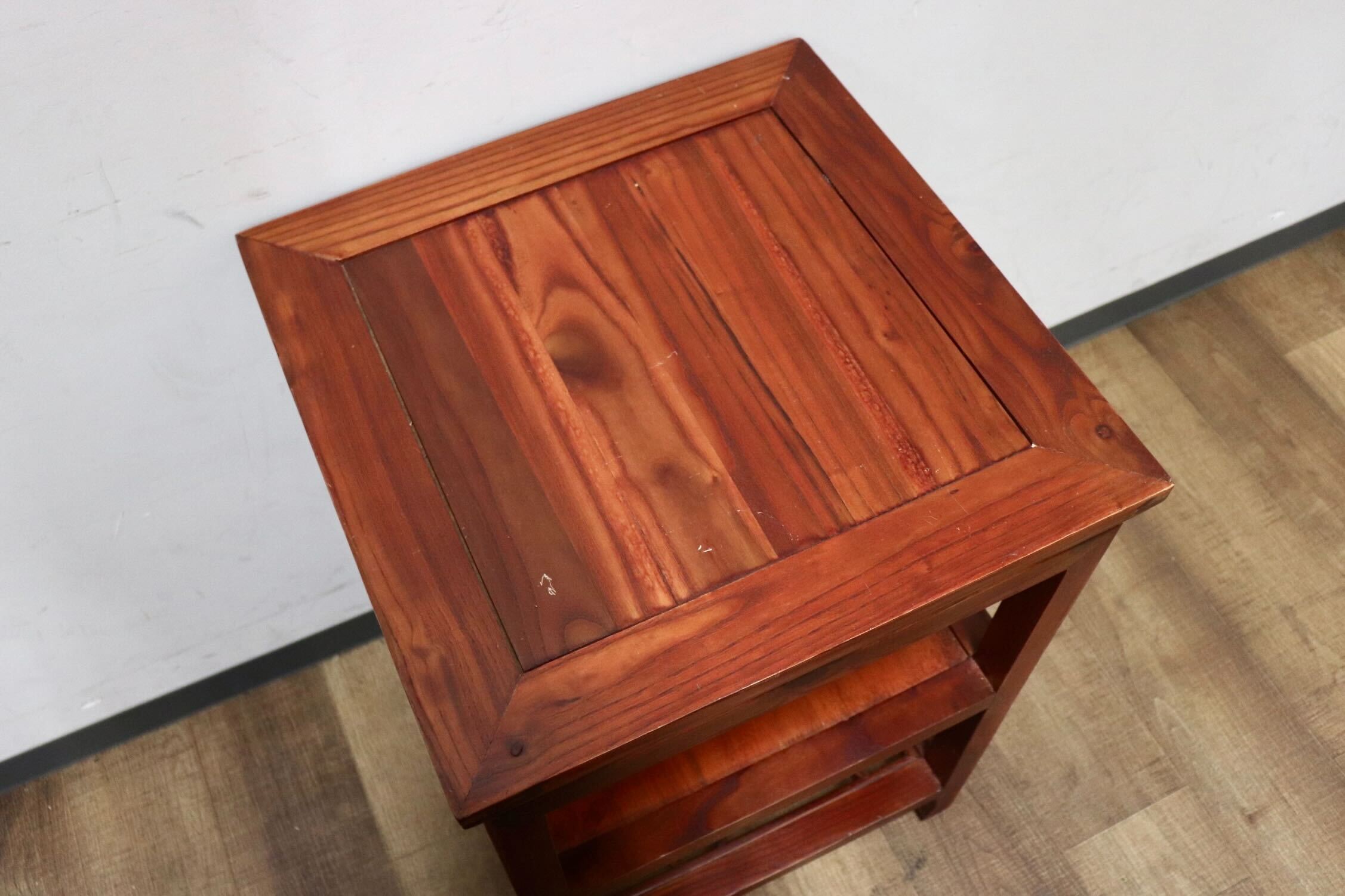 GMHK295I○中国民芸様式 アンティーク サイドテーブル コーヒーテーブル 花台 香炉台 飾り台 電話台 机 店舗什器 木製 クラシック アジアン