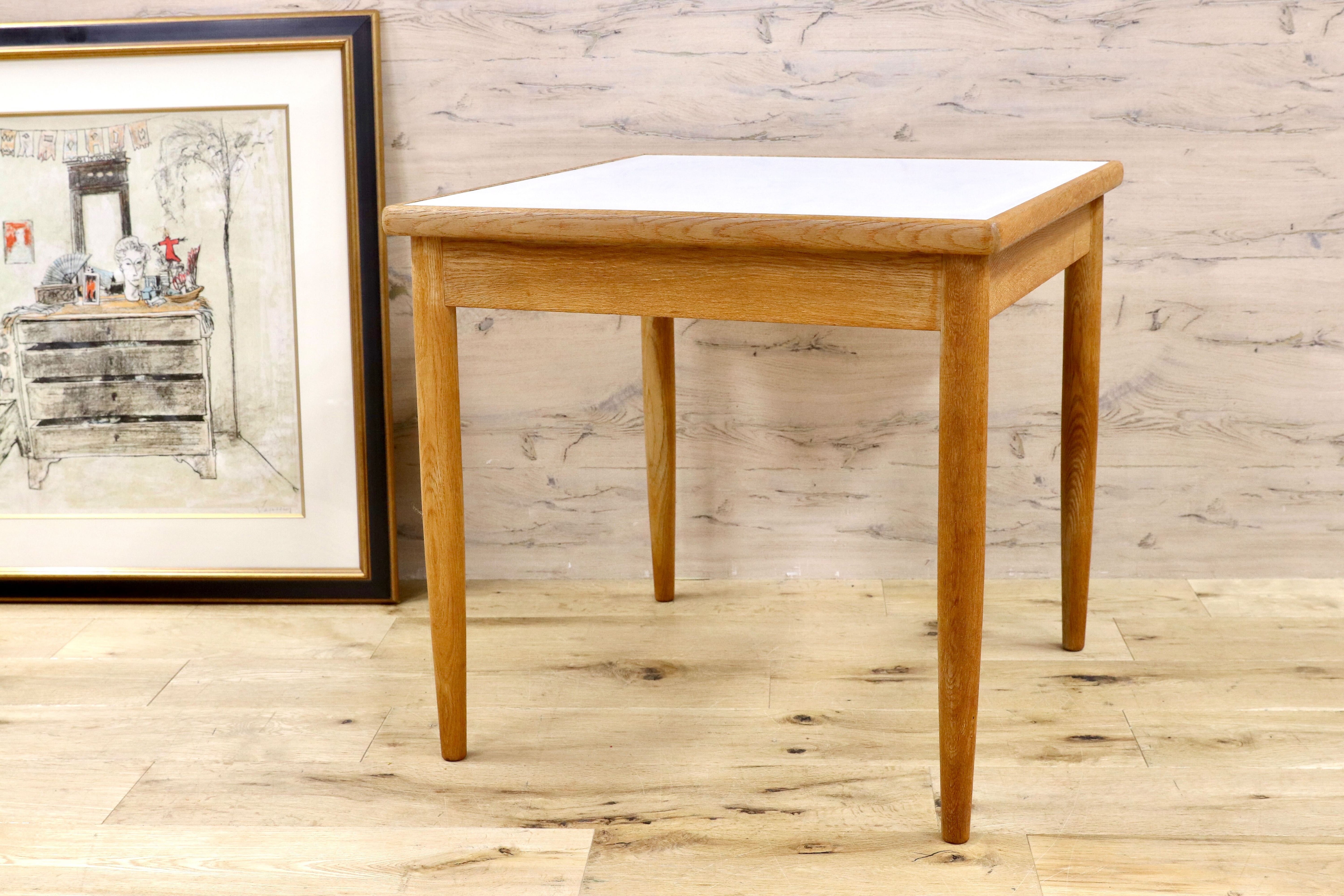 GMGK533C○オールドカリモク karimoku サイドテーブル コーヒーテーブル 花台 飾り台 コンソールテーブル オーク材 ヴィンテージ