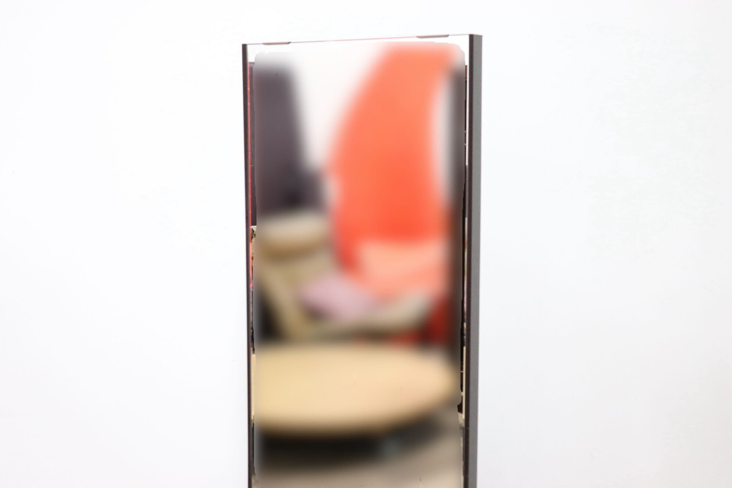 GMGF106○鎌倉彫 スタンドミラー 鏡 姿見 全身鏡 木製 彫刻 漆塗り 着付け鏡 和家具 民芸家具 伝統工芸 和室 和モダン レトロ アンティーク