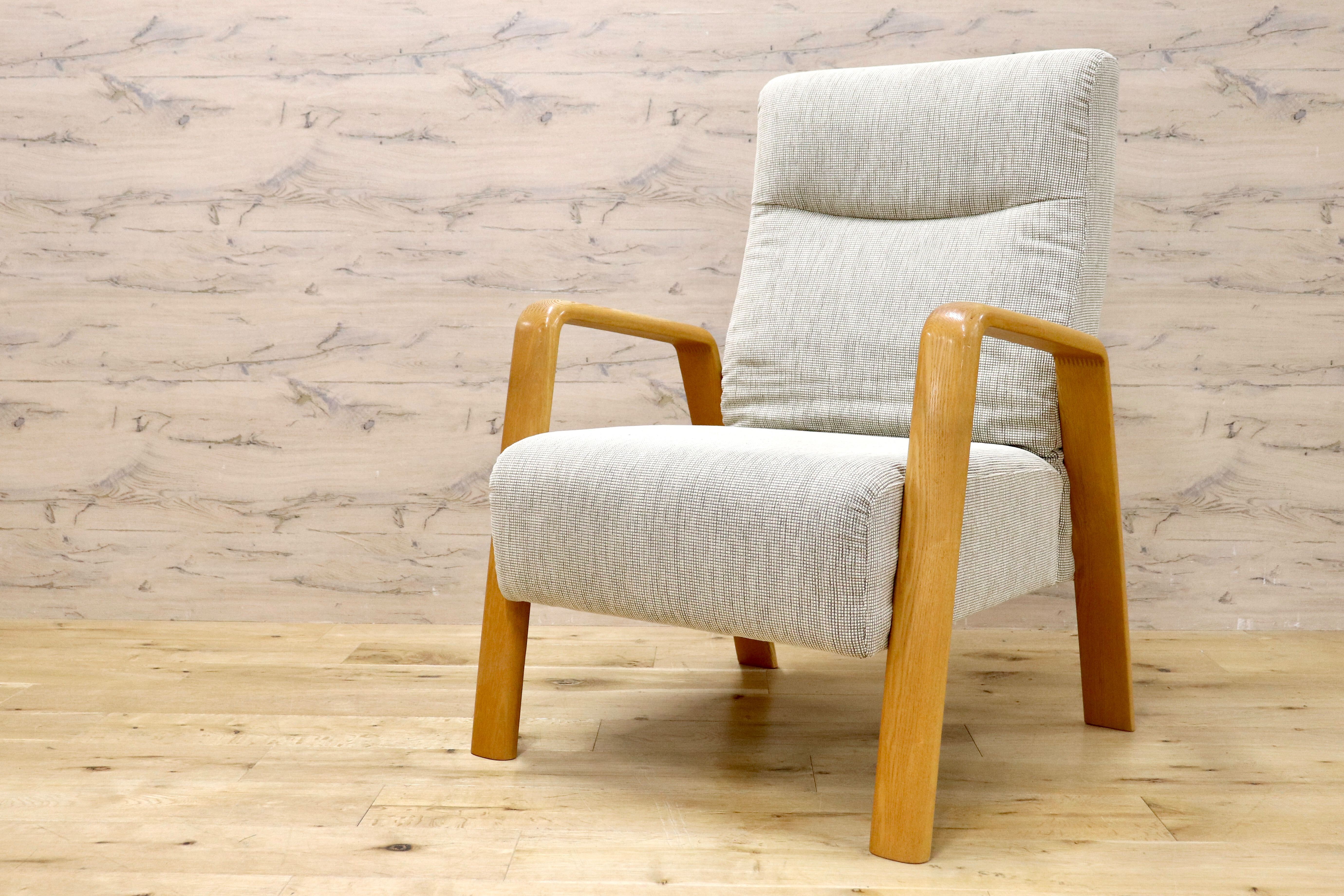 GMIS489B○アサヒ木工 Ballotte バローテ リクライニングソファ 1人掛けソファ シングルソファ ファブリック モダン 国産家具 定価約10万