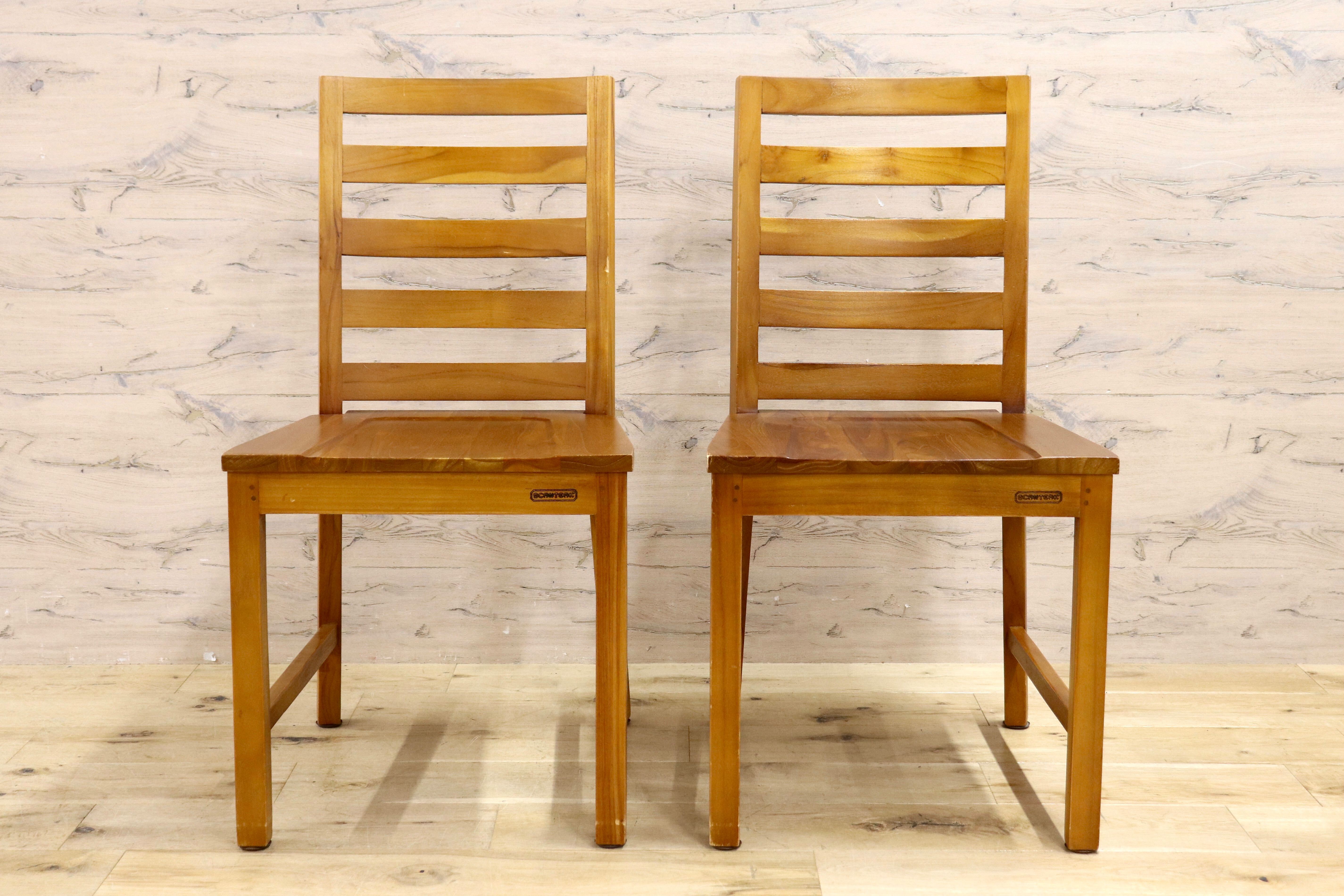 GMIS16A○SCANTEAK / スキャンティーク ダイニングチェア 2脚セット 食卓椅子 チーク無垢材 北欧スタイル シンプル ナチュラル モダン
