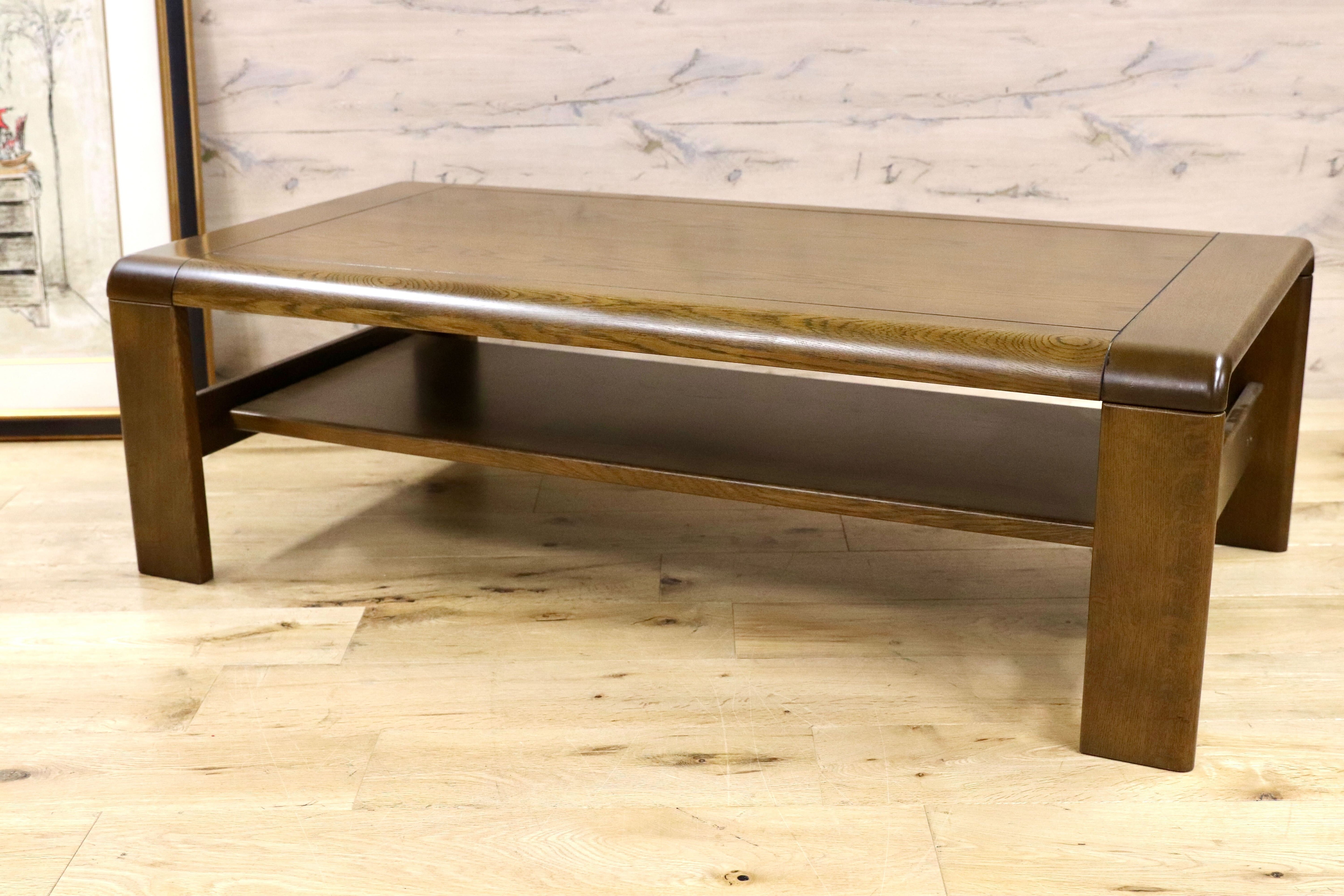 GMGK537○karimoku / カリモク センターテーブル リビングテーブル 応接 机 楢材 ローテーブル 国産家具 和モダン