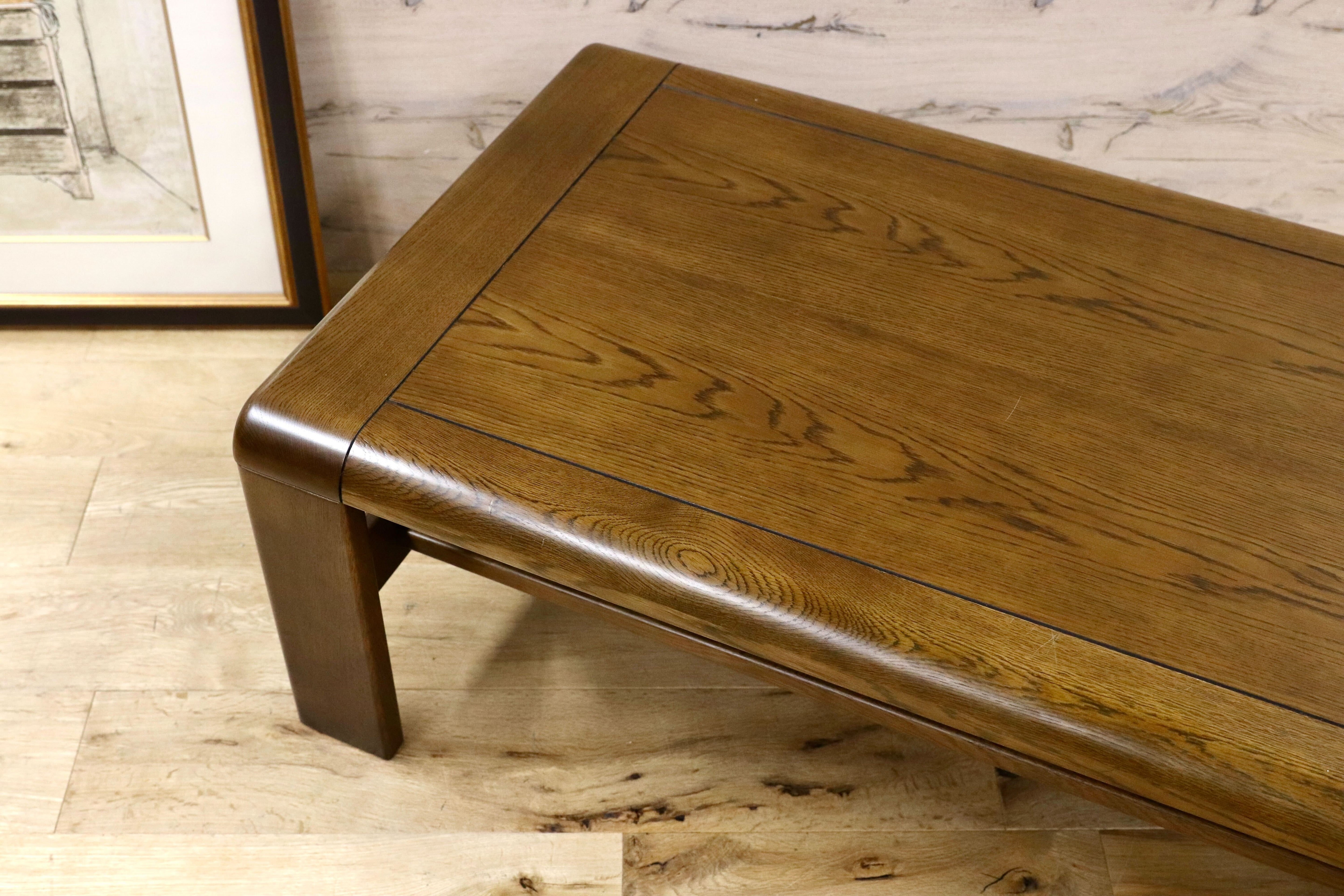 GMGK537○karimoku / カリモク センターテーブル リビングテーブル 応接 机 楢材 ローテーブル 国産家具 和モダン