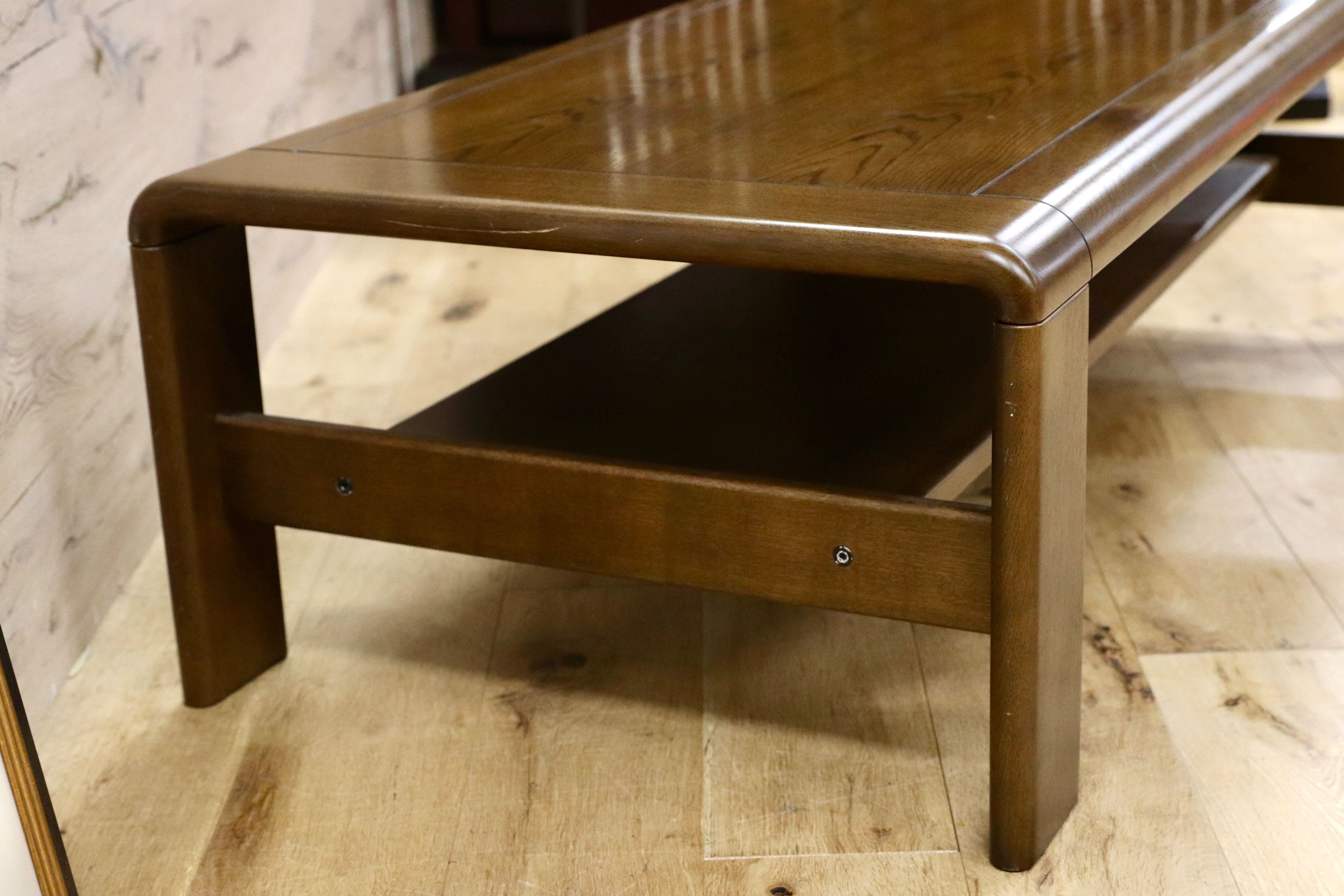 GMGK537○karimoku / カリモク センターテーブル リビングテーブル 応接 机 楢材 ローテーブル 国産家具 和モダン