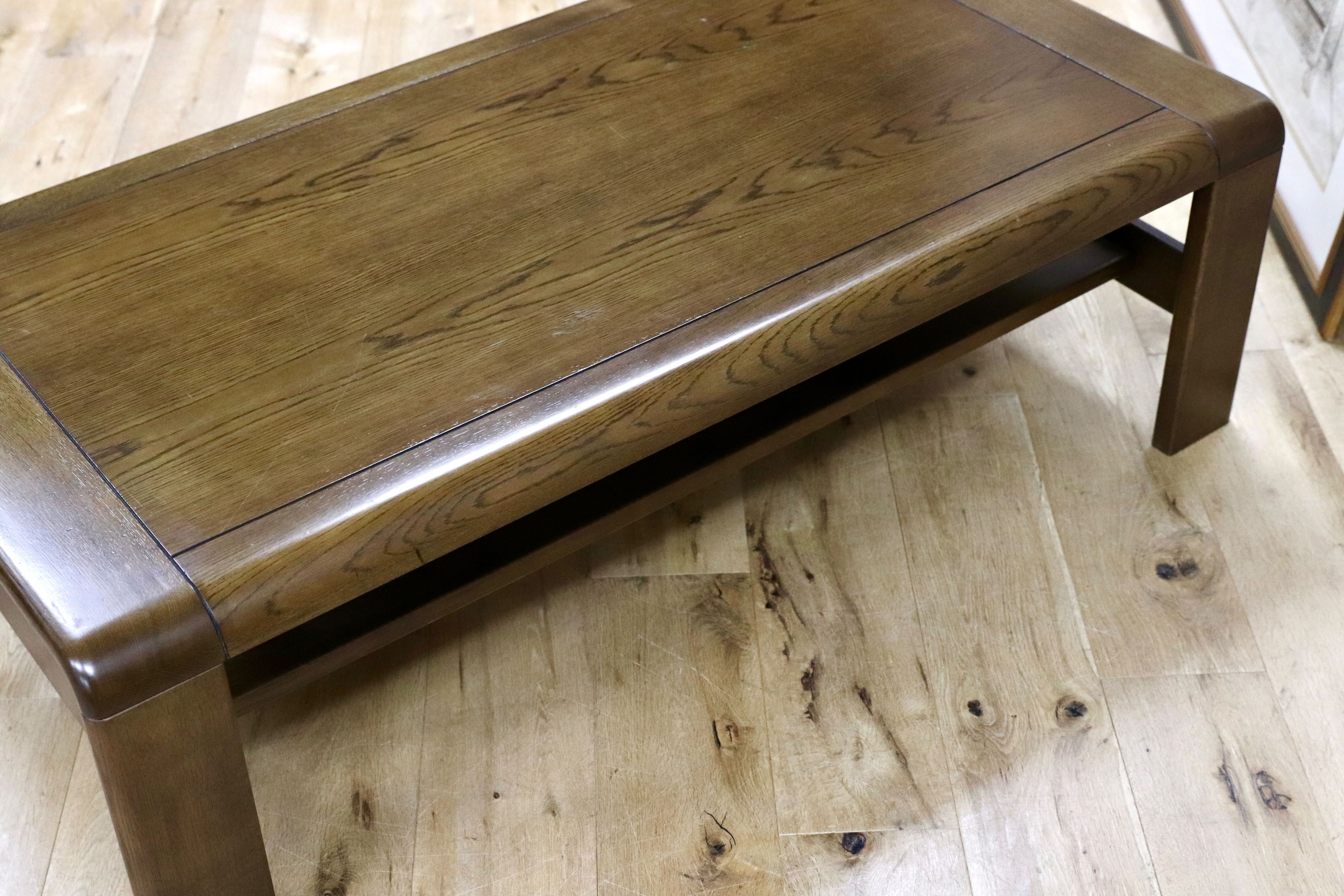 GMGK537○karimoku / カリモク センターテーブル リビングテーブル 応接 机 楢材 ローテーブル 国産家具 和モダン