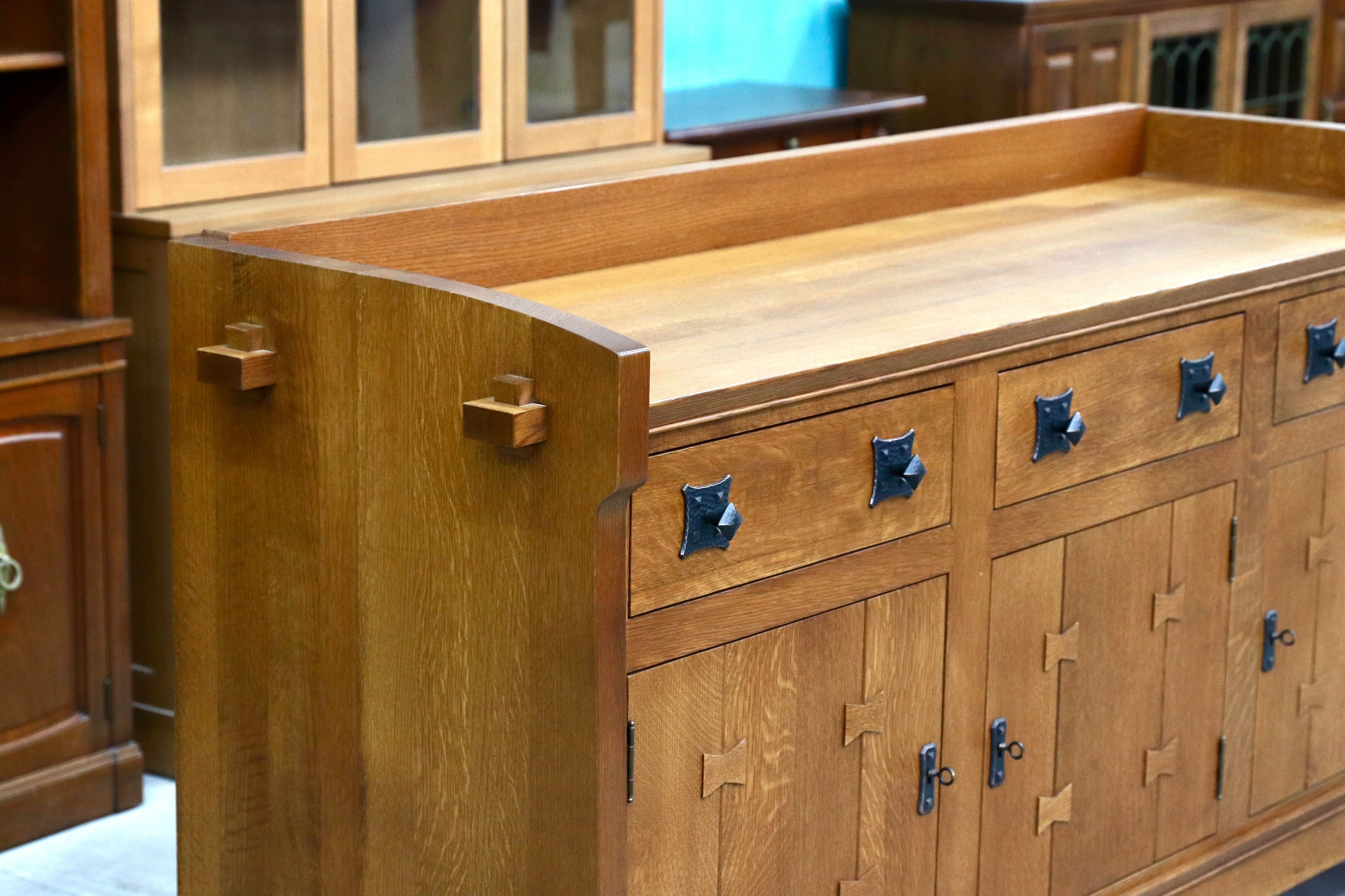 GMIK8○Stickley / スティックレー 横浜ダニエル サイドボード リビングボード オーク無垢 アーリーアメリカン クラシック 最高級 稀少