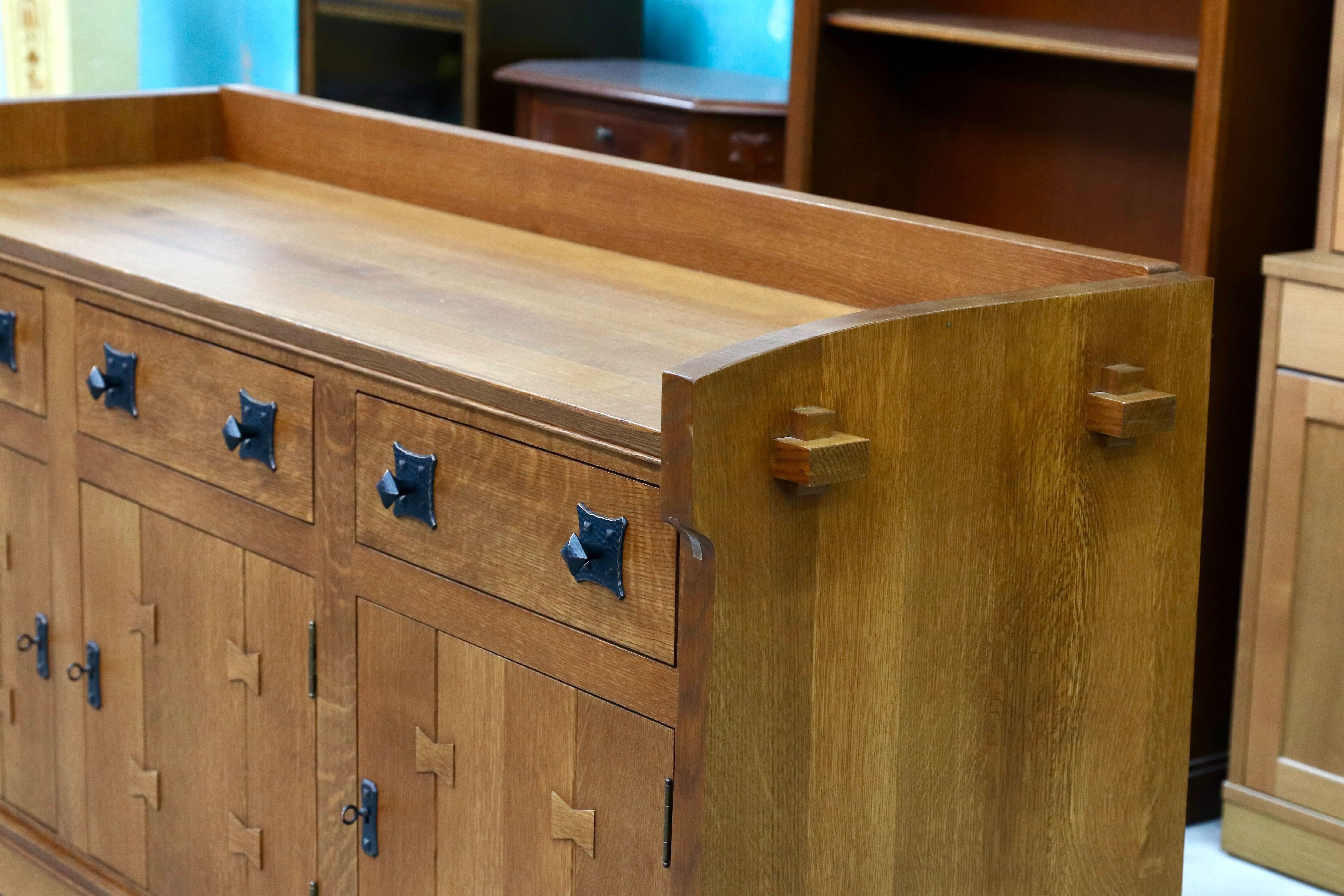 GMIK8○Stickley / スティックレー 横浜ダニエル サイドボード リビングボード オーク無垢 アーリーアメリカン クラシック 最高級 稀少