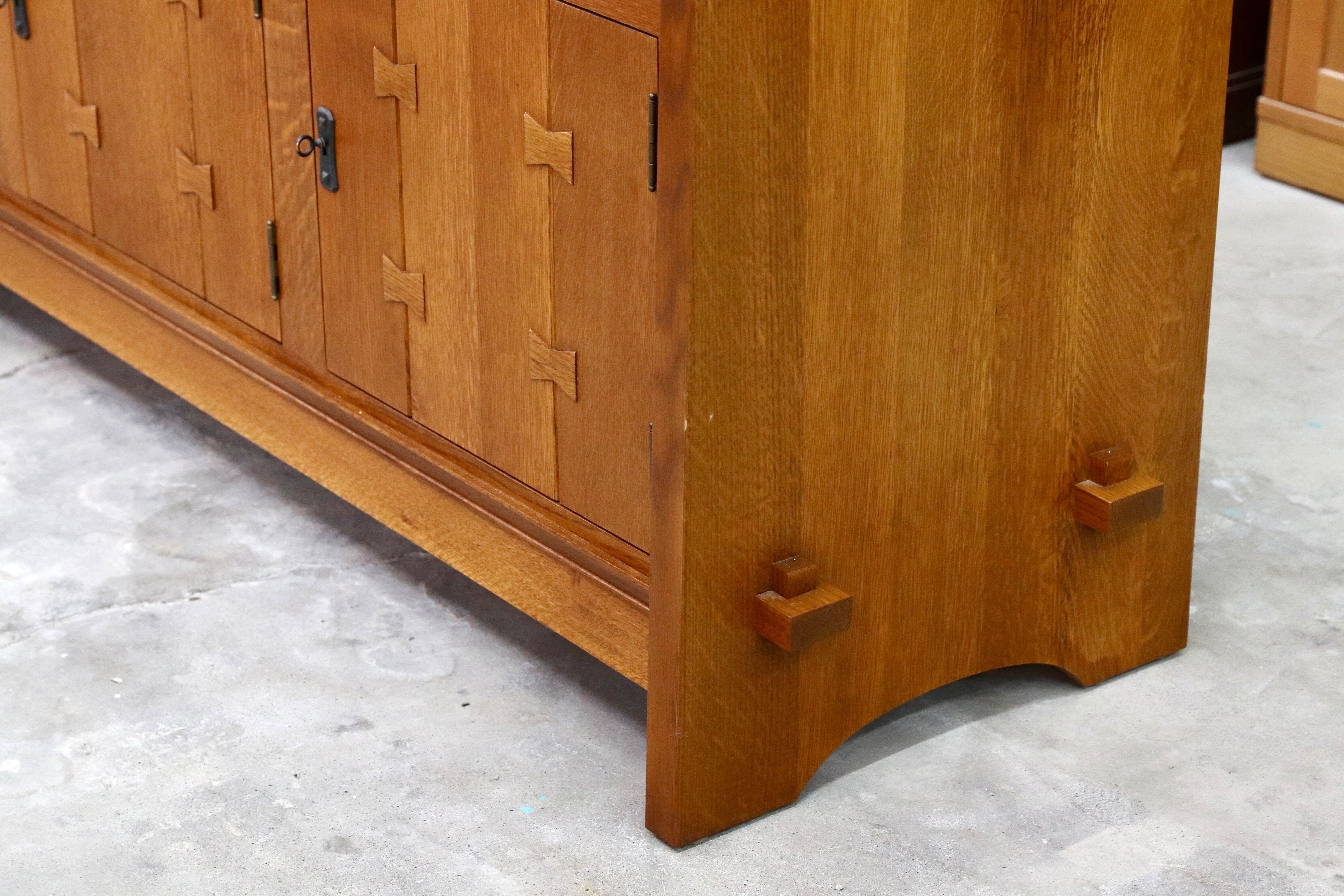 GMIK8○Stickley / スティックレー 横浜ダニエル サイドボード リビングボード オーク無垢 アーリーアメリカン クラシック 最高級 稀少