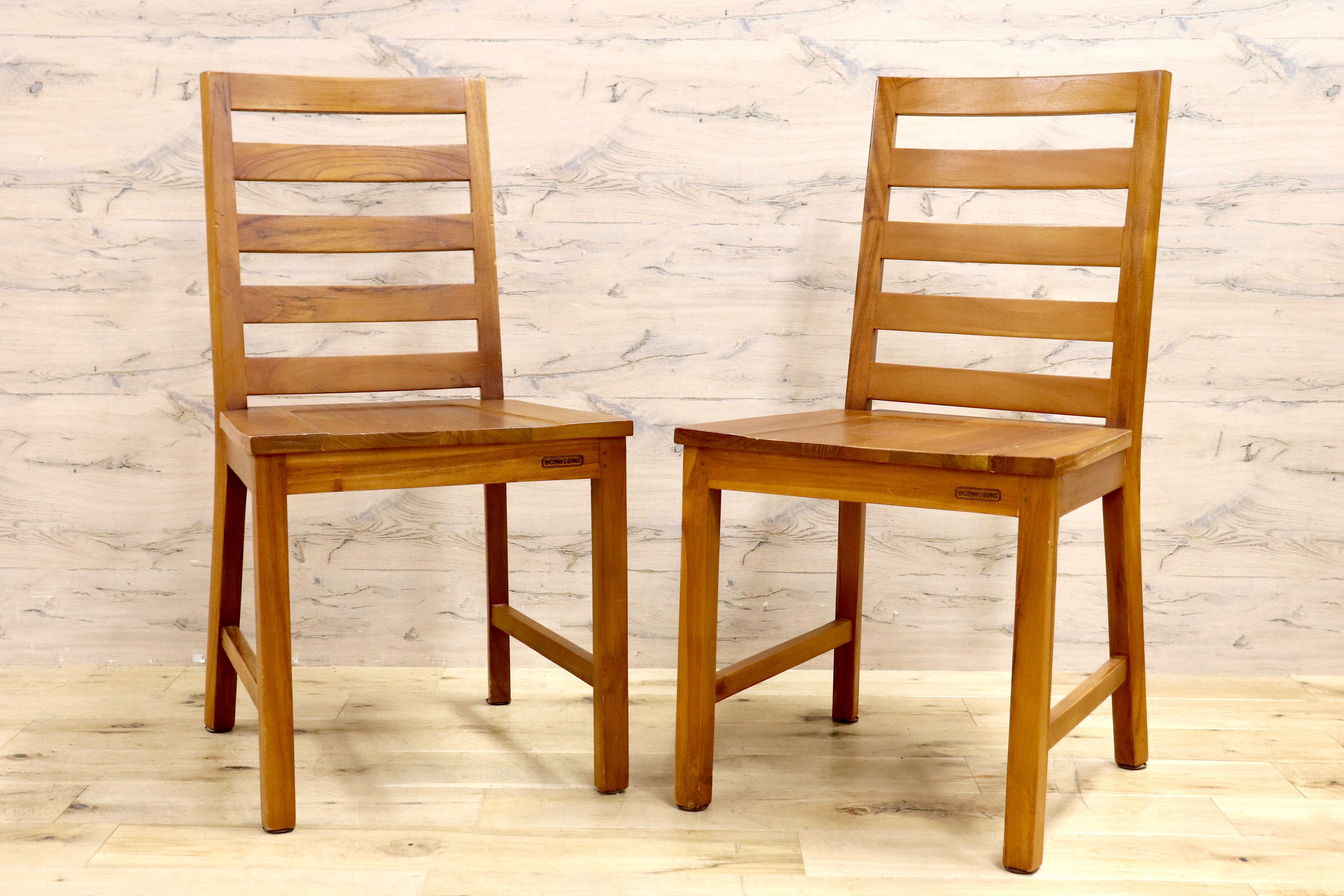 GMIS16B○SCANTEAK / スキャンティーク ダイニングチェア 2脚セット 食卓椅子 チーク無垢材 北欧スタイル シンプル ナチュラル モダン