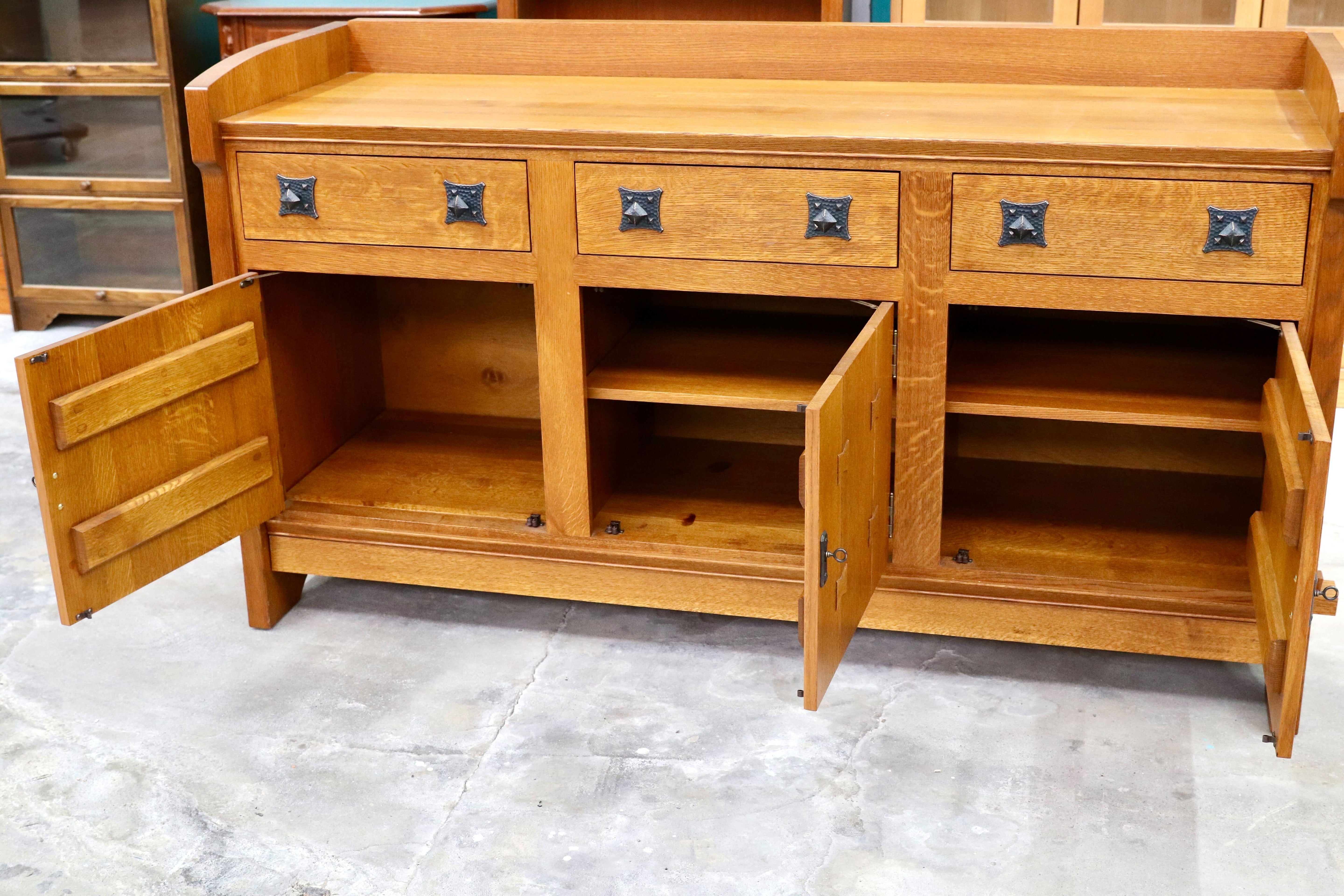 GMIK8○Stickley / スティックレー 横浜ダニエル サイドボード リビングボード オーク無垢 アーリーアメリカン クラシック 最高級 稀少