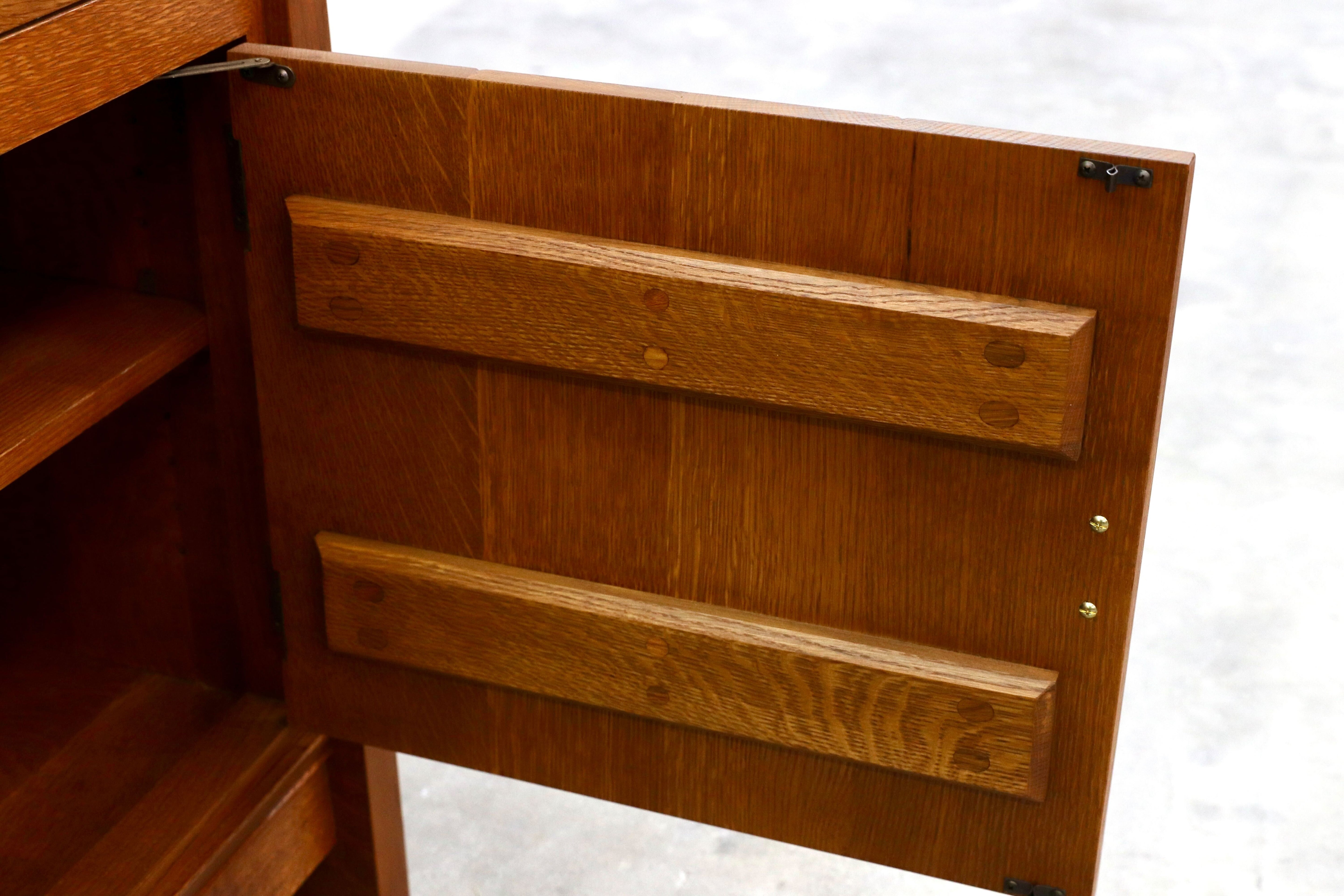 GMIK8○Stickley / スティックレー 横浜ダニエル サイドボード リビングボード オーク無垢 アーリーアメリカン クラシック 最高級 稀少