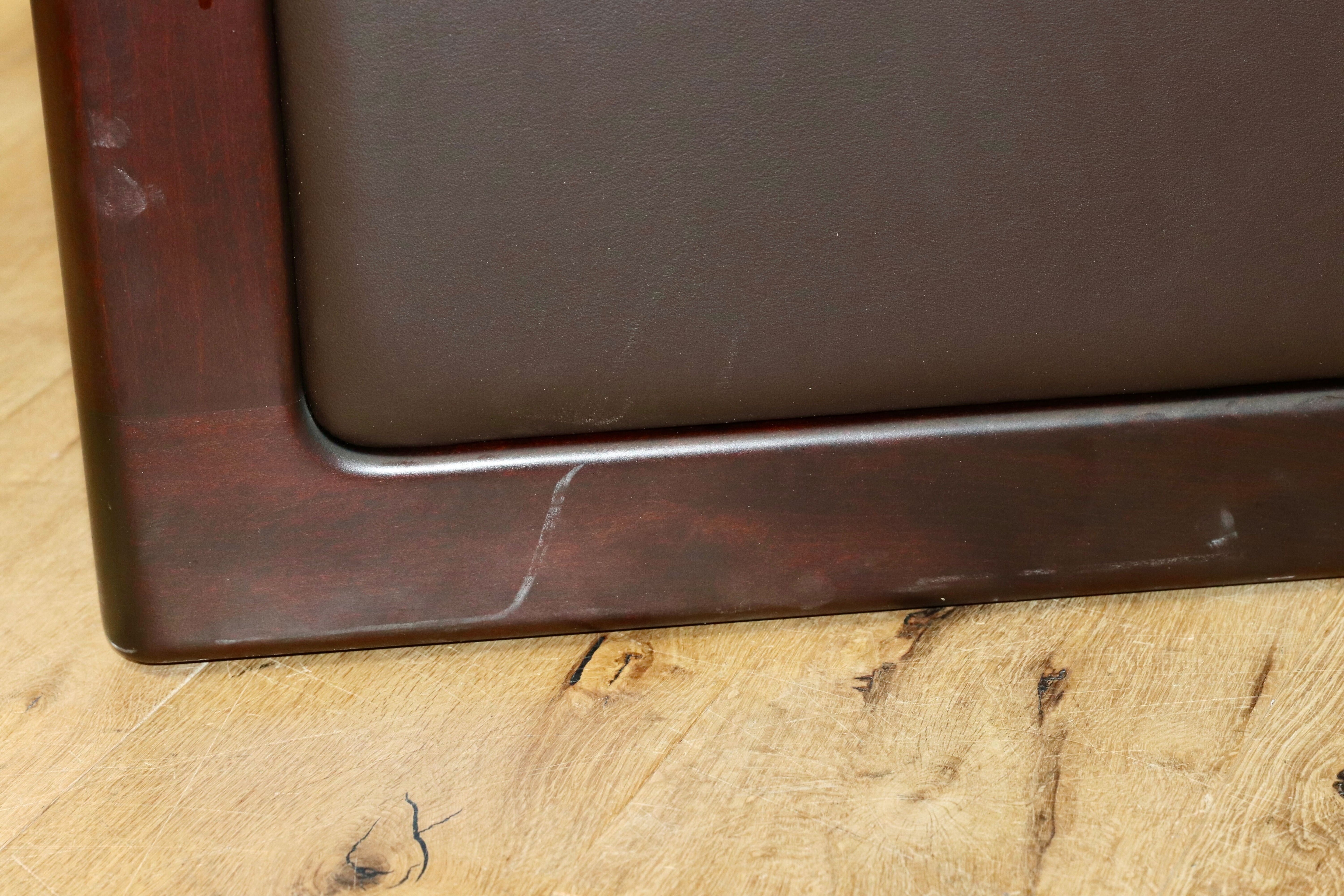 GMGK517C○Dyrlund / デューロン 1人掛けソファ シングルソファ 椅子 北欧 デンマーク ローズウッド 本革 希少 ヴィンテージ 約40万