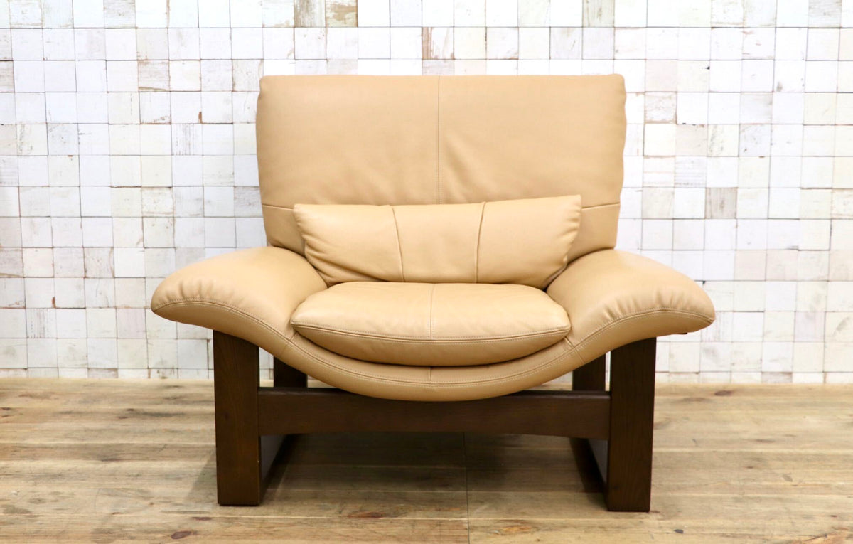 GMJK428A◯アサヒ / ASAHI シーガル 1人掛けソファ シングルソファ 本革 モダン ラグジュアリー 定価約21万
