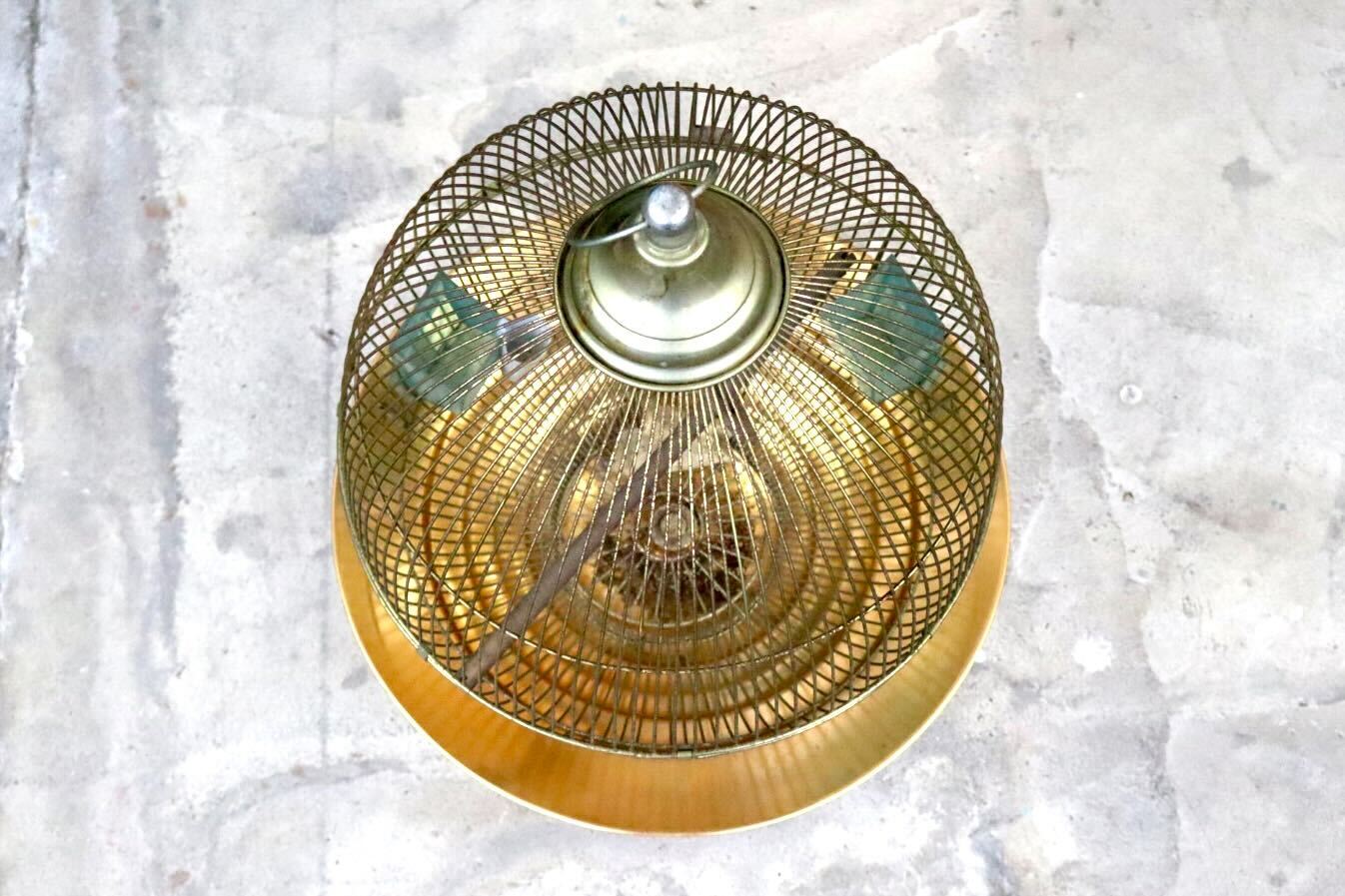 GMIH367A○KINSEN / キンセン 鳥かご 鳥籠 バードゲージ 鳥小屋 丸型 金属製 吊り下げ 昭和 レトロ ヴィンテージ