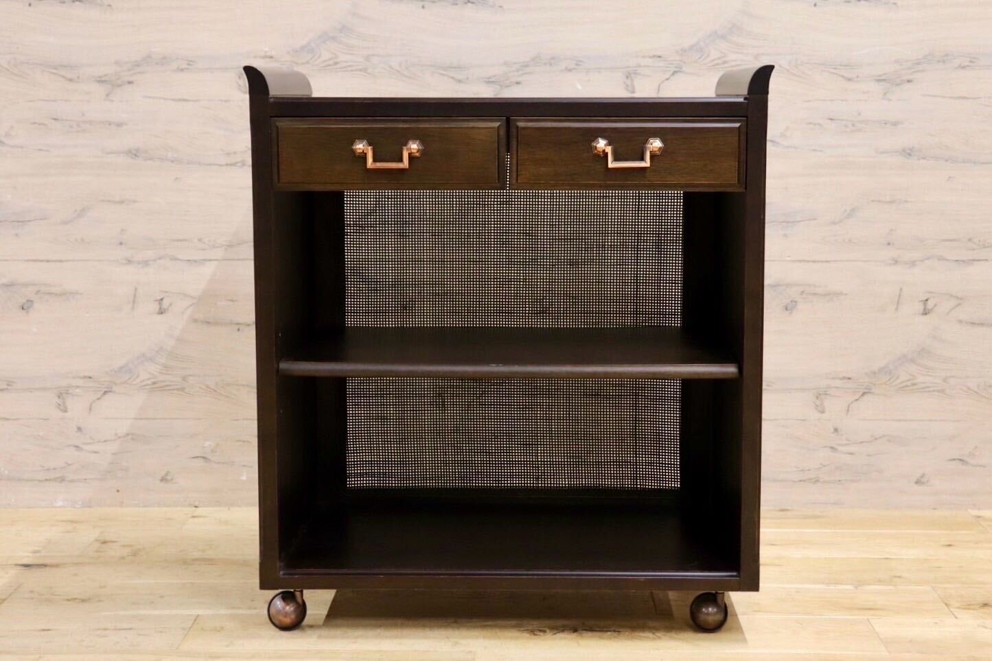 GMIS412○maruni / マルニ 地中海 ワゴン キャスター付き サイドキャビネット 引出し収納 クラシック アンティーク ヴィンテージ