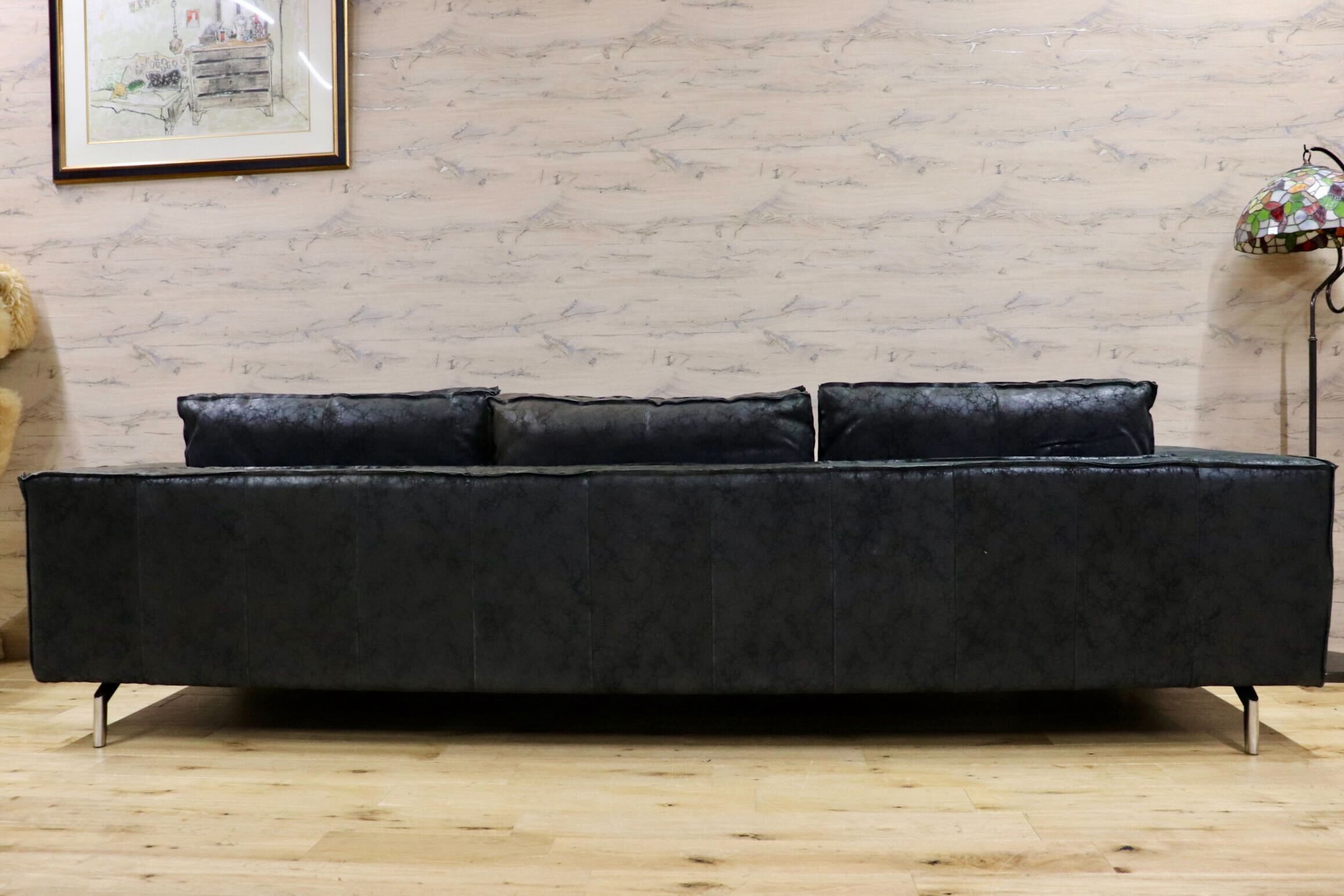 GMHH278○PTMD collection 3人掛けソファ トリプルソファ 長椅子 フロアソファ 特殊素材 合皮 オランダ 最高級 定価約250万※発送不可