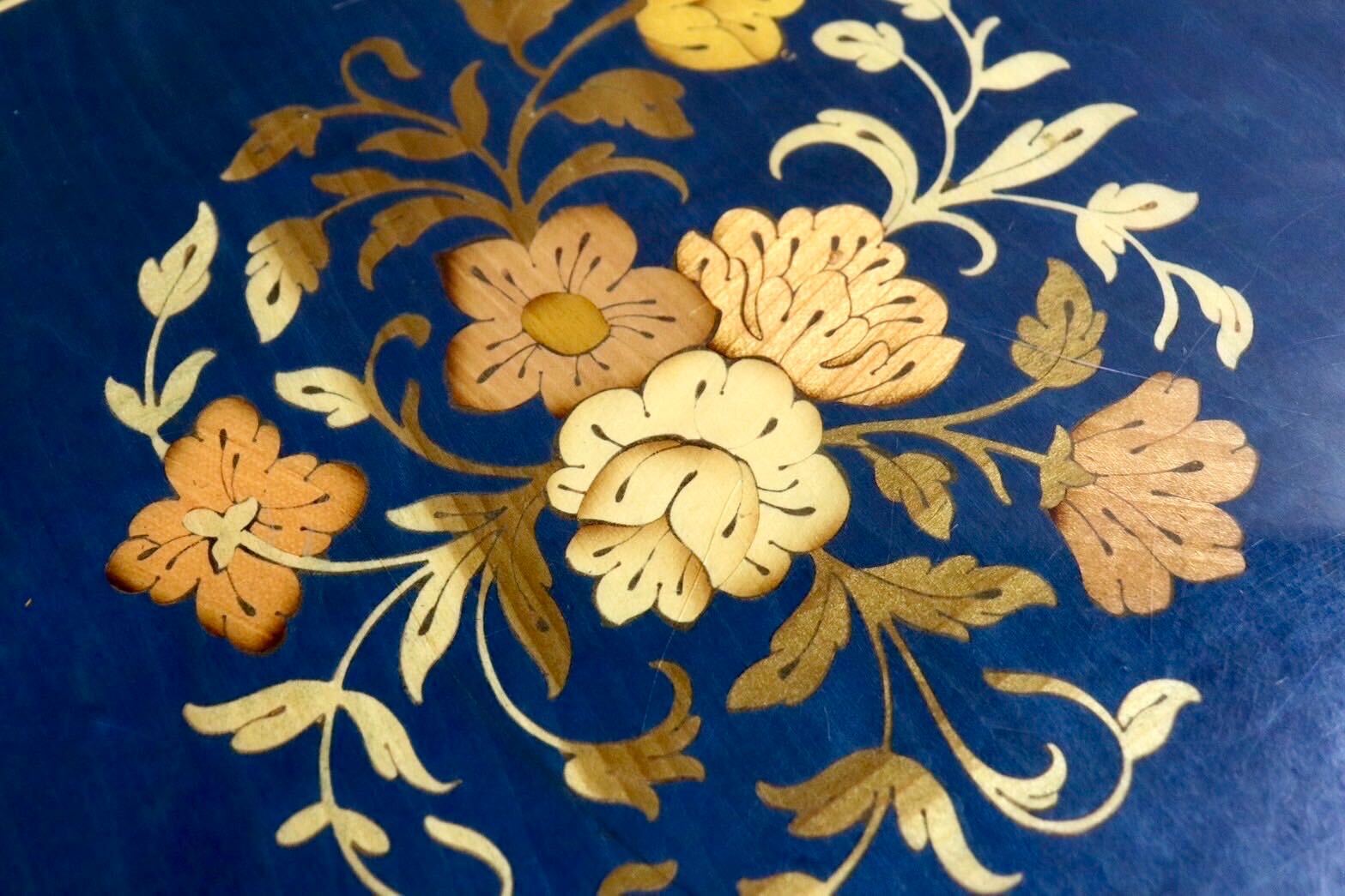 GMIS445○イタリア製 象嵌細工 ティーワゴン キッチンワゴン トロリー ワゴンテーブル クラシック アンティーク ヴィンテージ