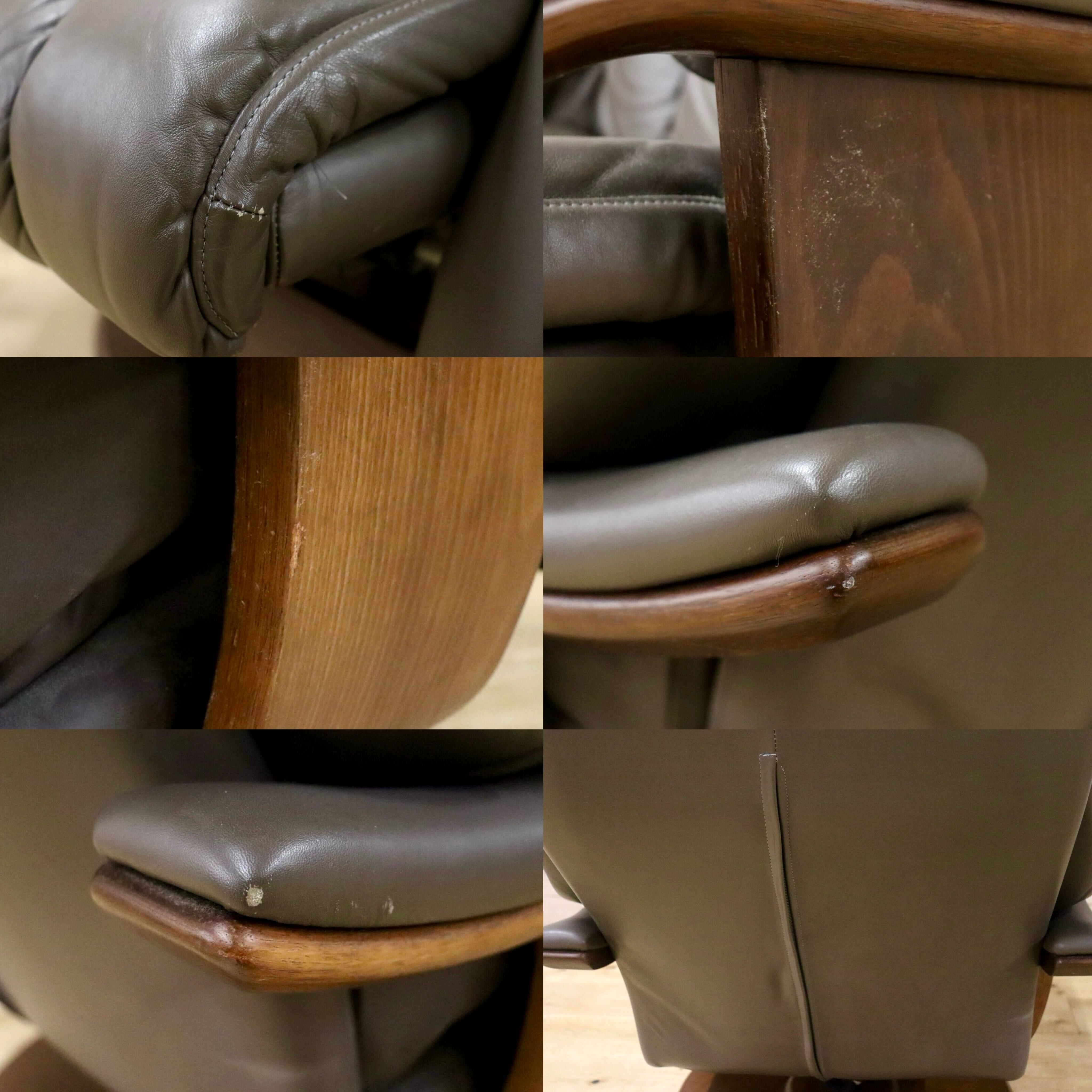 GMIH425A○冨士ファニチア / FUJI FANITURE 1人掛けソファ シングルソファ アームチェア 椅子 回転椅子 レザー 国産家具