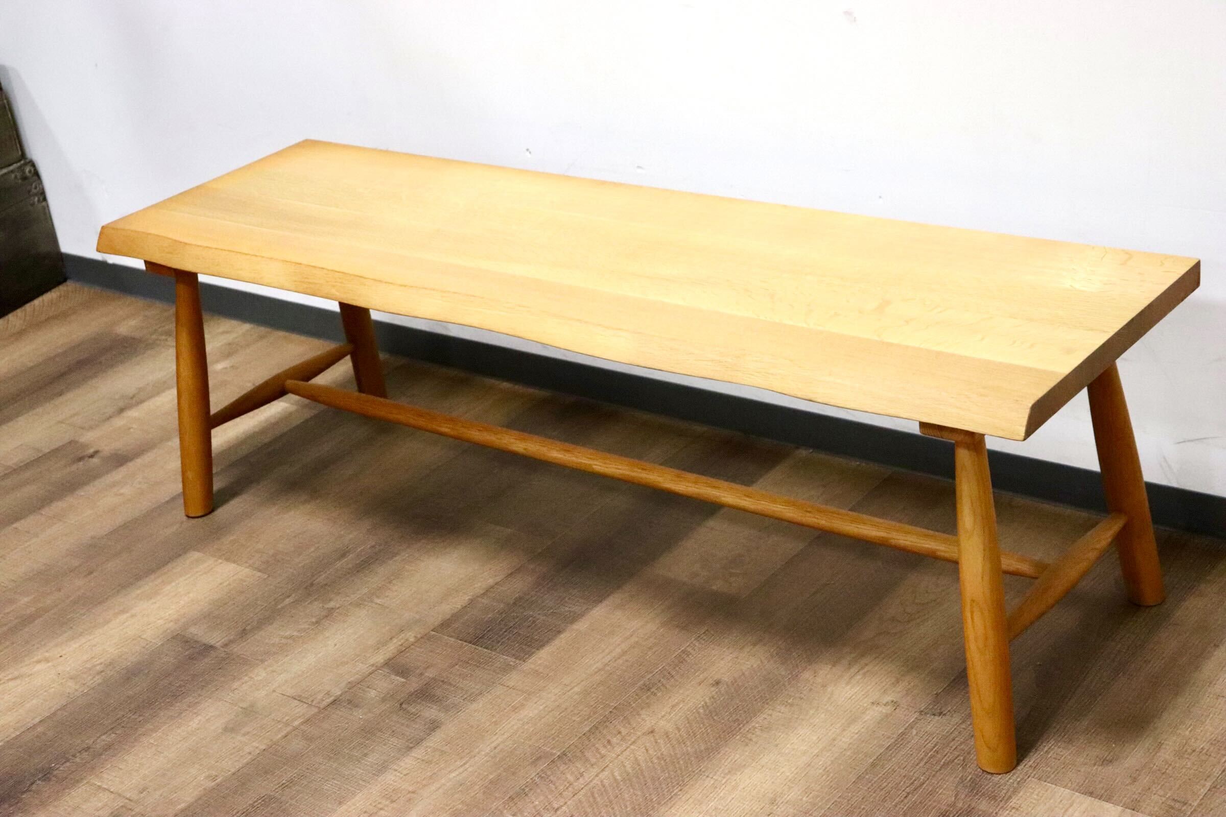 GMHK216○柏木工 / KASHIWA ベンチ ダイニングチェア 長椅子 オーク材 無垢 ナチュラル シンプル モダン 北欧スタイル 飛騨家具 展示品