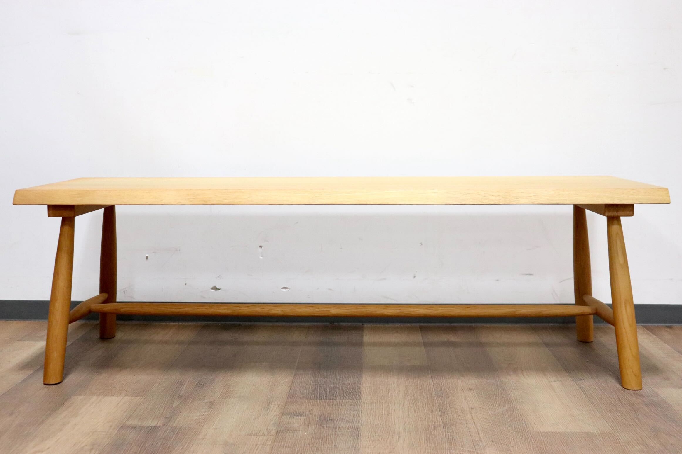 GMHK216○柏木工 / KASHIWA ベンチ ダイニングチェア 長椅子 オーク材 無垢 ナチュラル シンプル モダン 北欧スタイル 飛騨家具 展示品