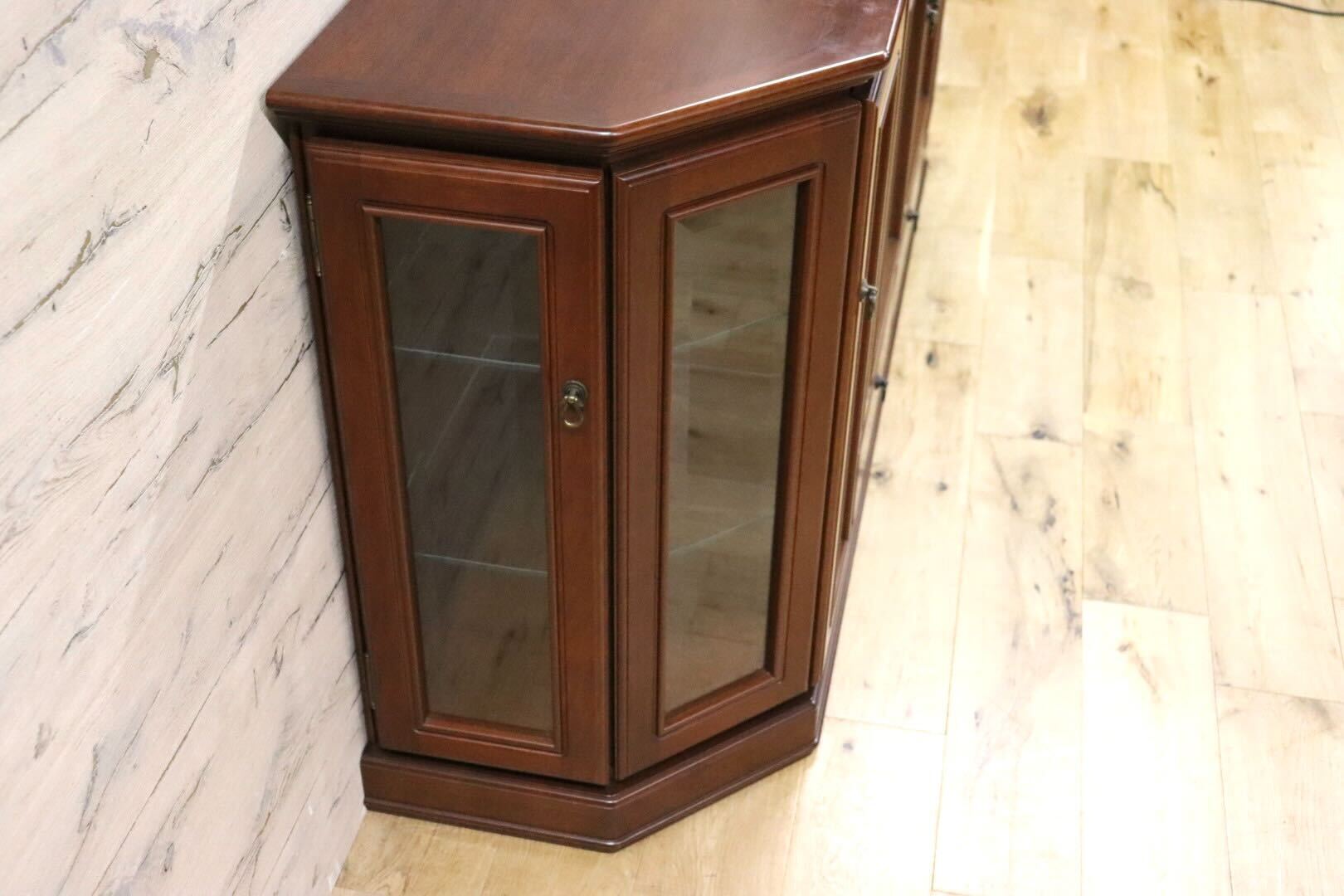 GMFN166○maruni / マルニ サイドボード キュリオケース キャビネット 飾り棚 リビング収納 ヨーロピアン クラシック