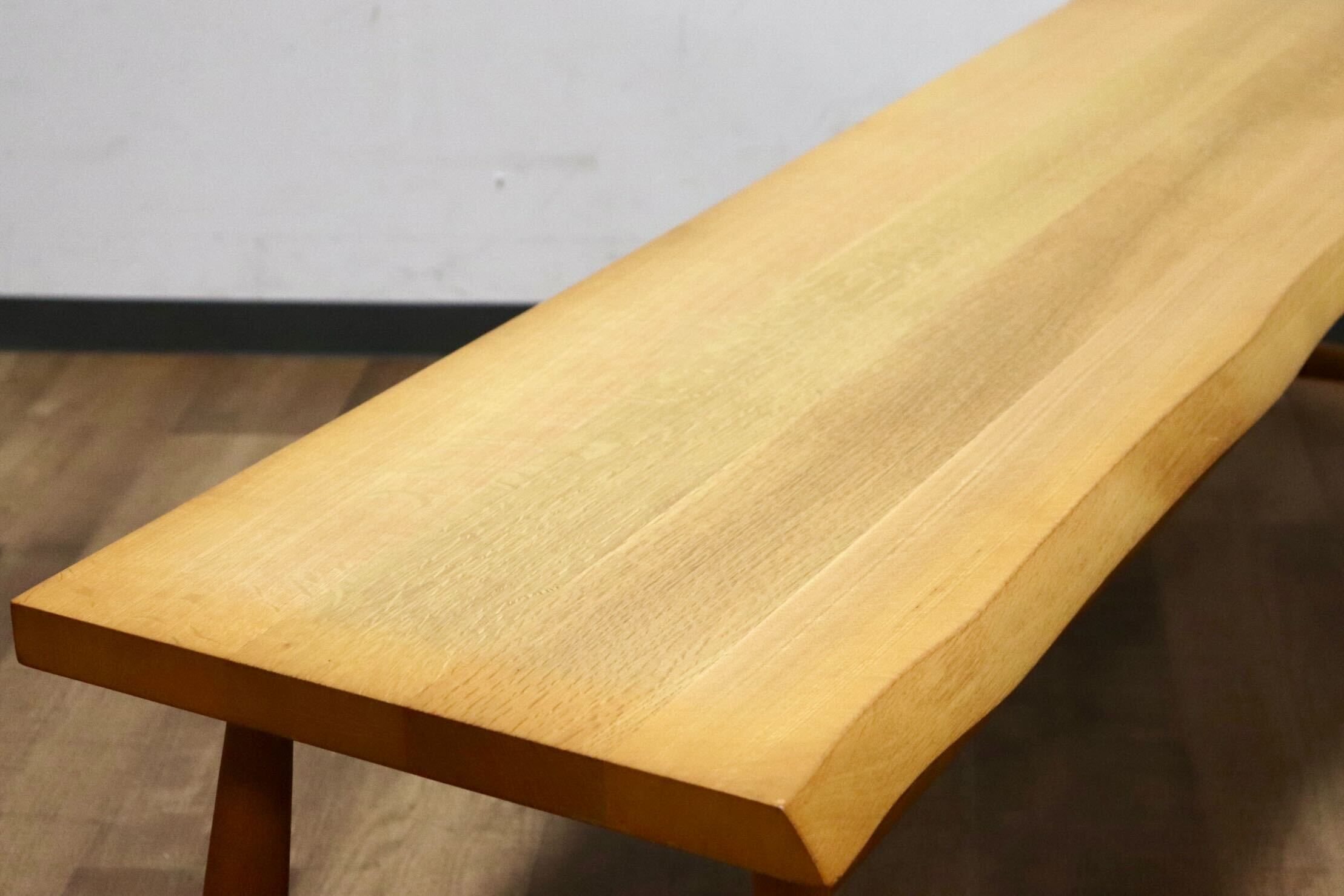 GMHK216○柏木工 / KASHIWA ベンチ ダイニングチェア 長椅子 オーク材 無垢 ナチュラル シンプル モダン 北欧スタイル 飛騨家具 展示品