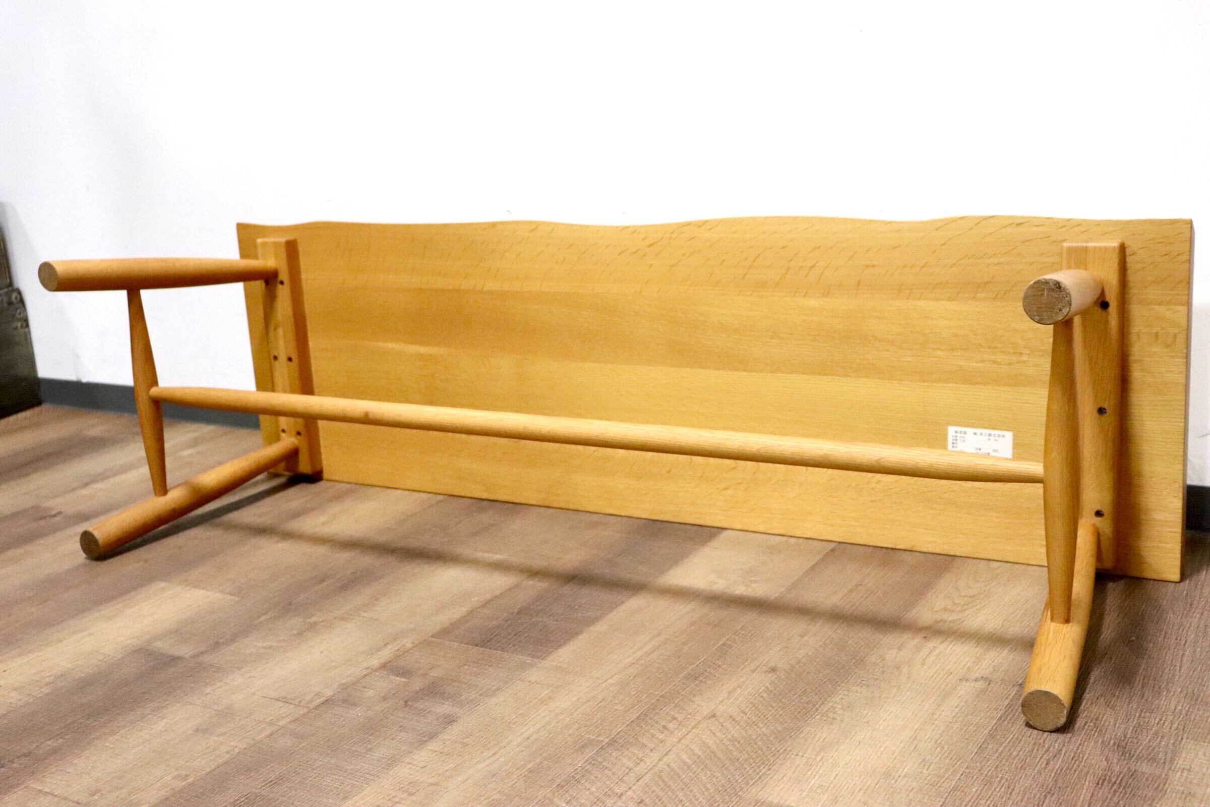 GMHK216○柏木工 / KASHIWA ベンチ ダイニングチェア 長椅子 オーク材 無垢 ナチュラル シンプル モダン 北欧スタイル 飛騨家具 展示品