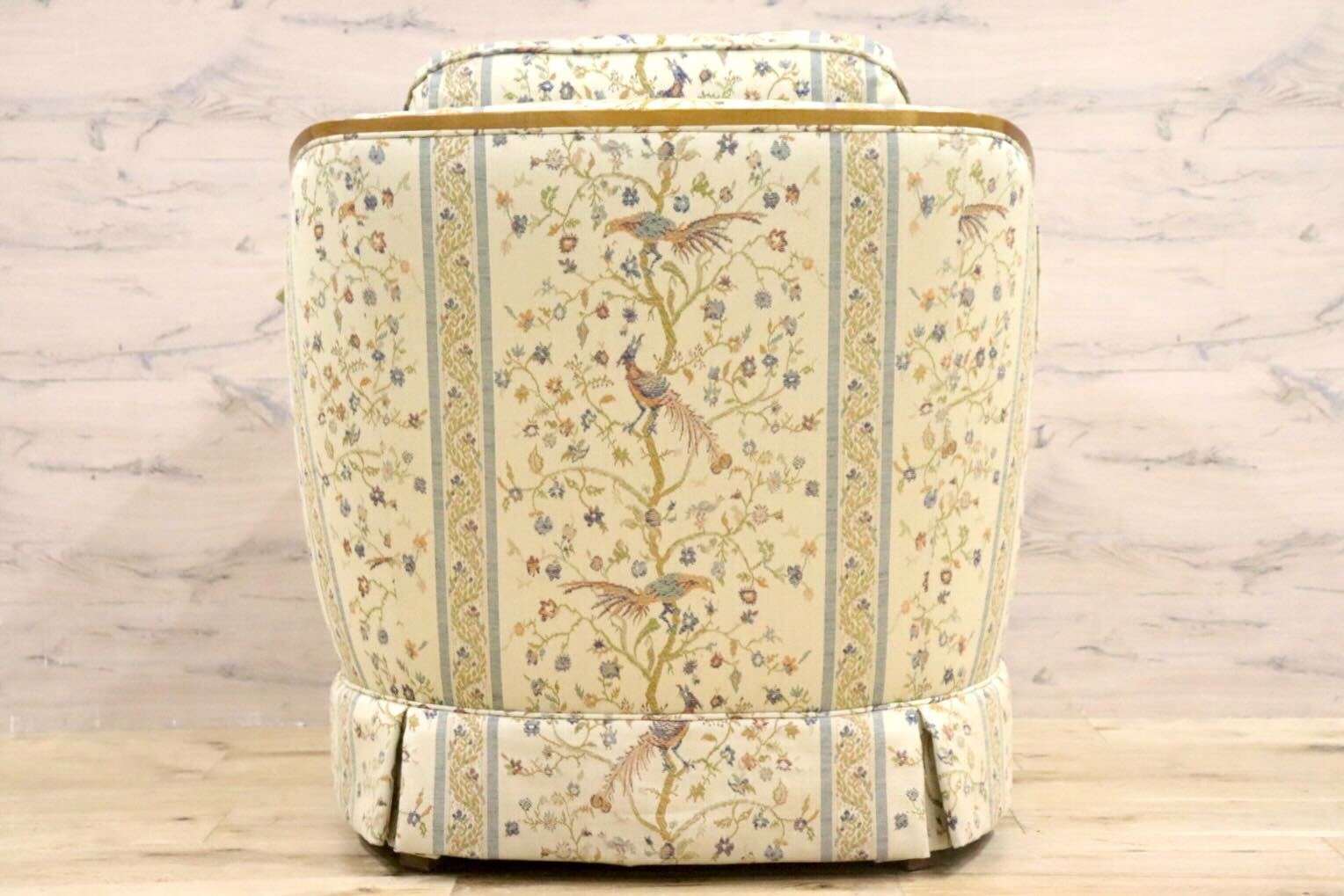 GMHN257A○DREXEL HERITAGE / ドレクセルヘリテイジ 1人掛けソファ シングルソファ アームチェア ファブリック ヴィンテージ 美品