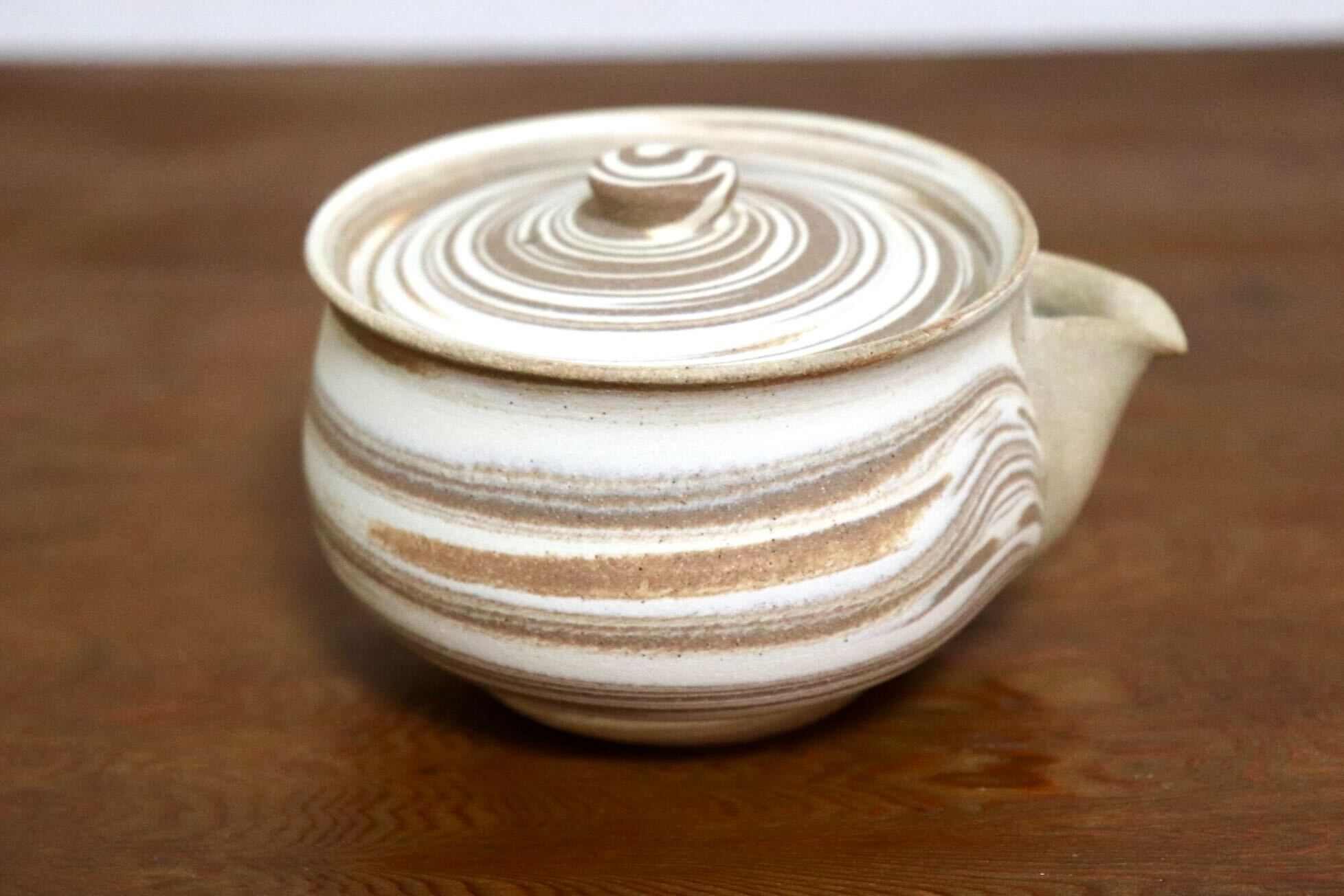 GMIO432B○千代市陶房 清水万佐年 丹波焼 宝瓶 伝統工芸 煎茶道具 茶器 急須