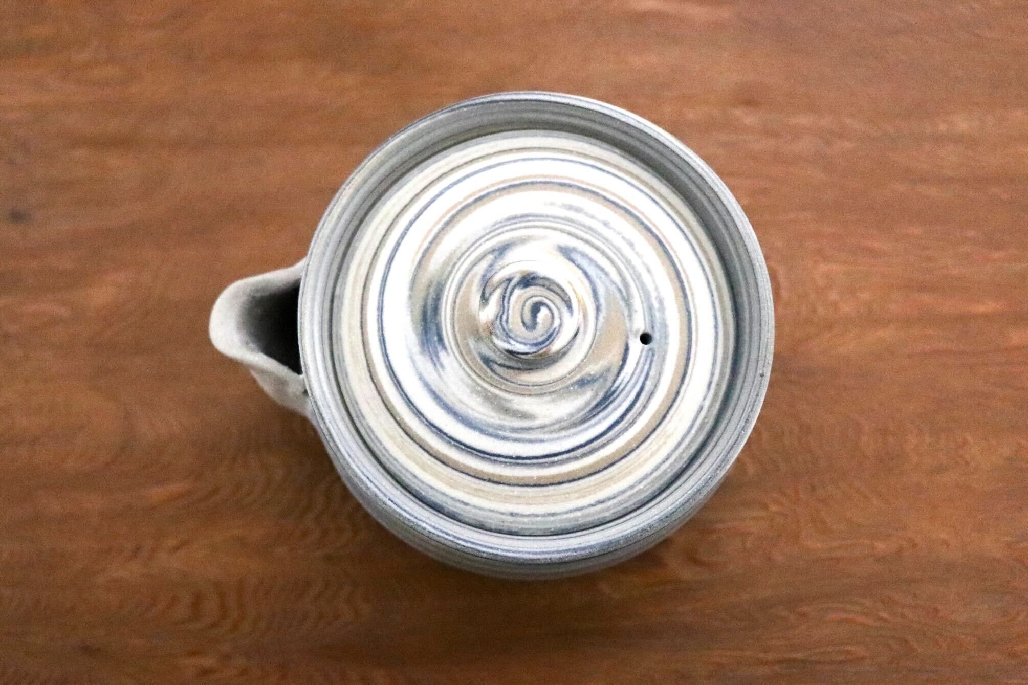 GMIO459○千代市陶房 清水万佐年 丹波焼 宝瓶 伝統工芸 煎茶道具 茶器 急須