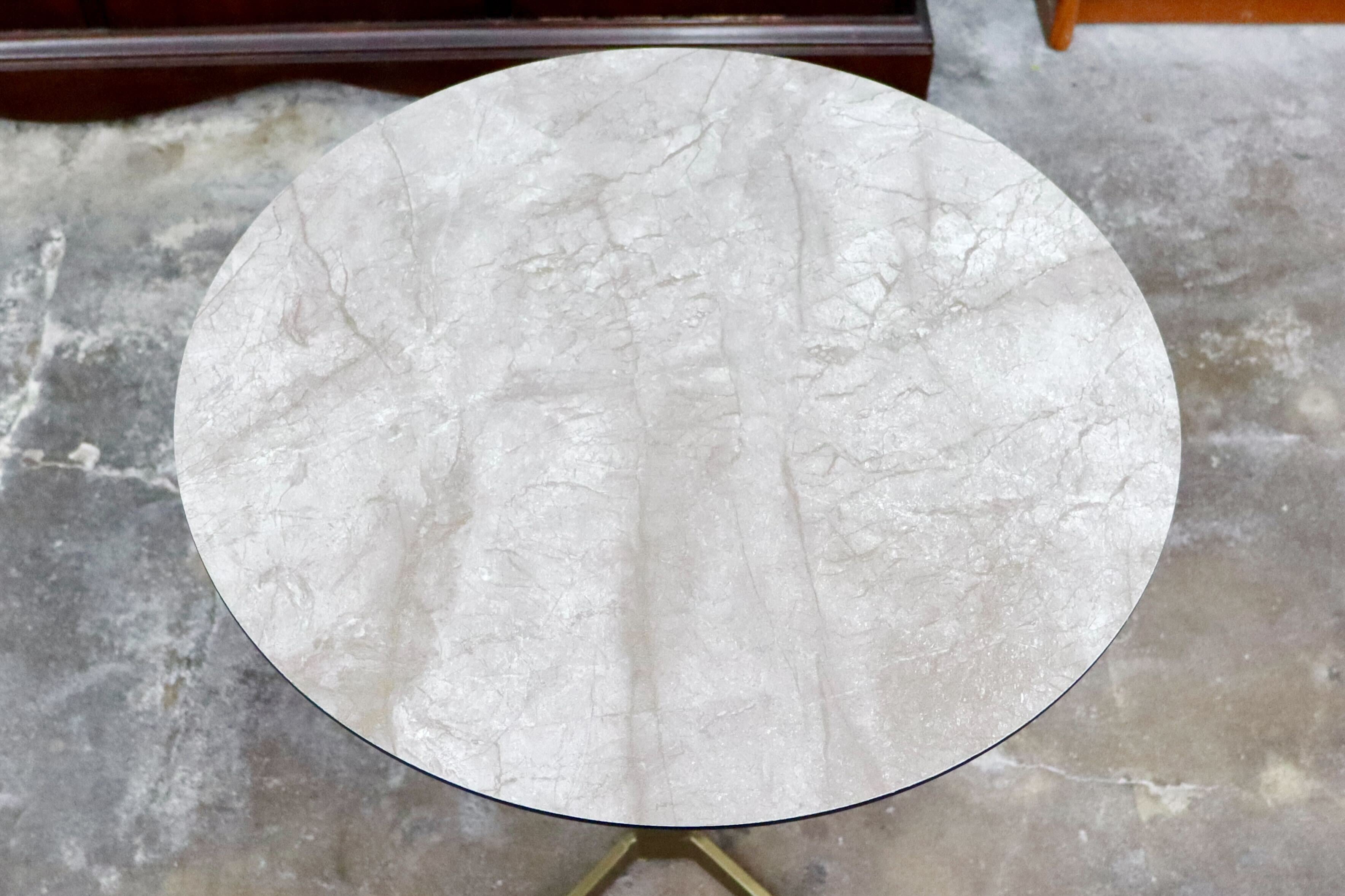 GMIH236○サイドテーブル 丸テーブル コーヒーテーブル ソファーテーブル ベッドサイド モダン 北欧 大理石調 検)関家具