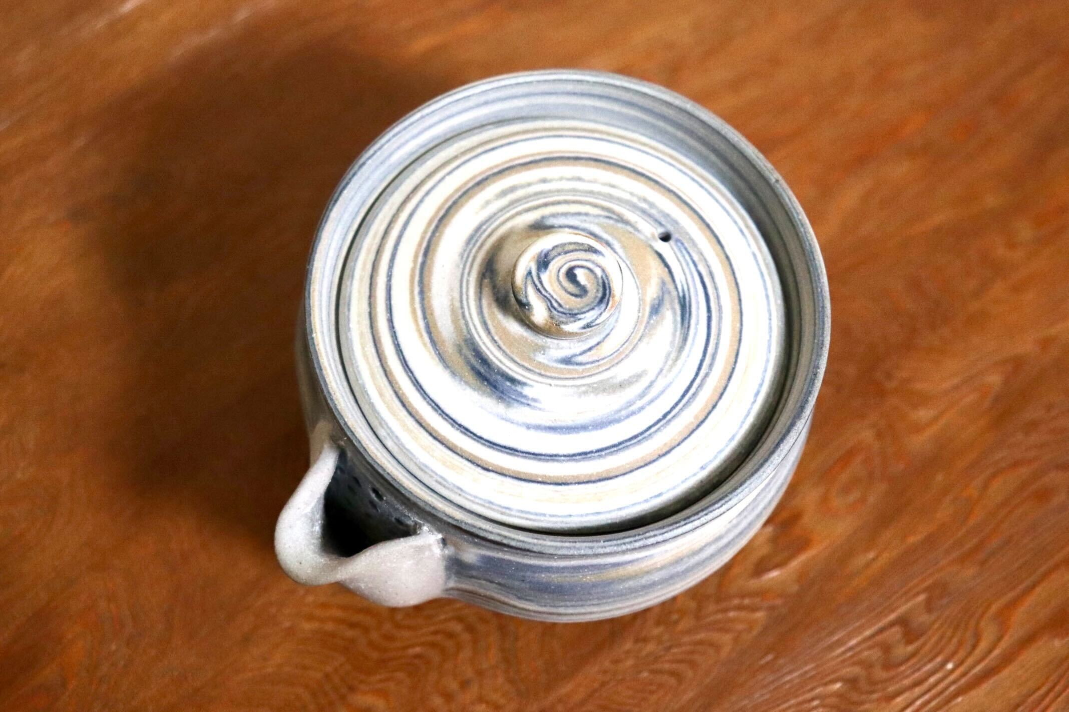 GMIO459○千代市陶房 清水万佐年 丹波焼 宝瓶 伝統工芸 煎茶道具 茶器 急須