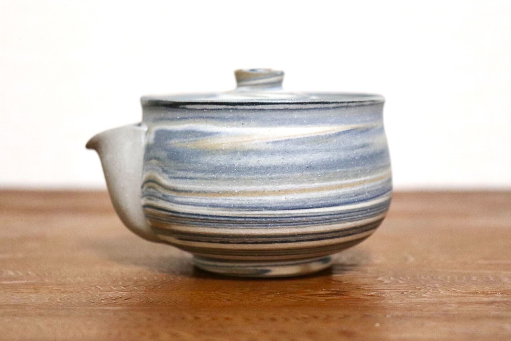 GMIO459○千代市陶房 清水万佐年 丹波焼 宝瓶 伝統工芸 煎茶道具 茶器 急須