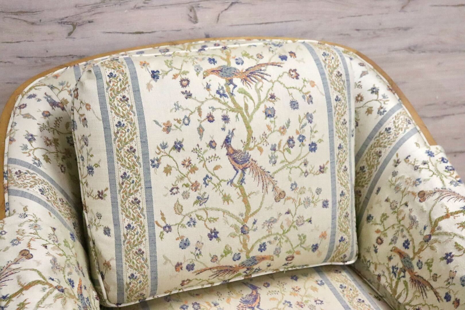 GMHN257C○DREXEL HERITAGE / ドレクセルヘリテイジ 1人掛けソファ シングルソファ アームチェア ファブリック ヴィンテージ 美品