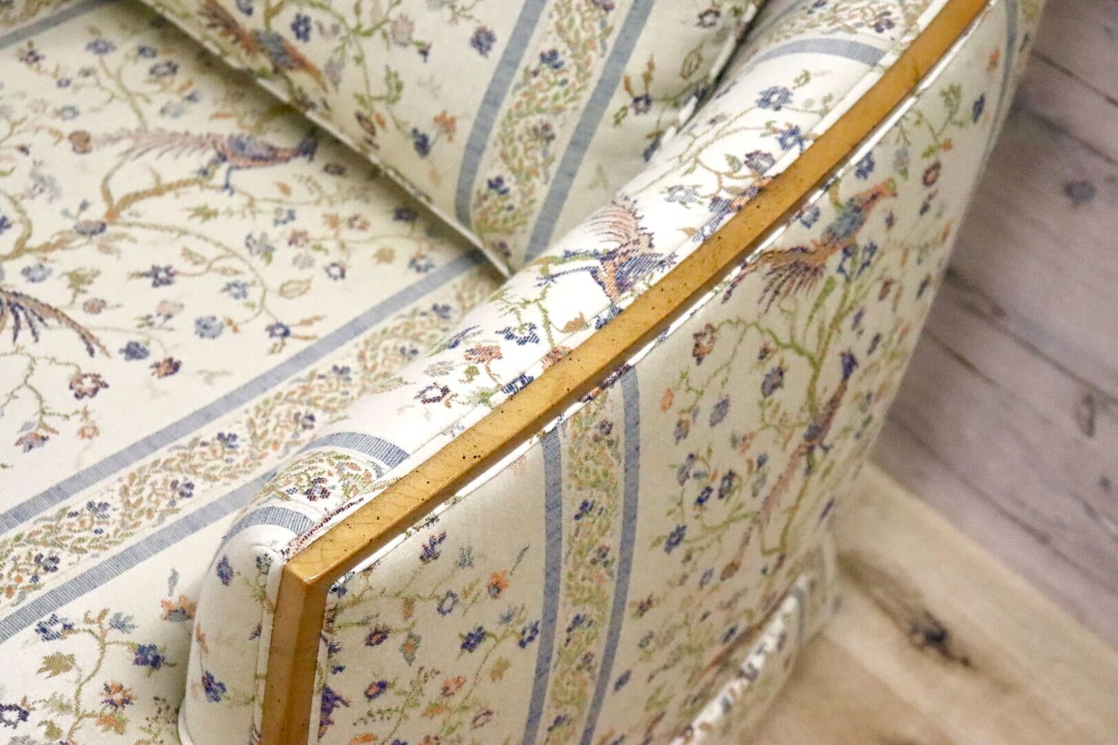 GMHN257C○DREXEL HERITAGE / ドレクセルヘリテイジ 1人掛けソファ シングルソファ アームチェア ファブリック ヴィンテージ 美品